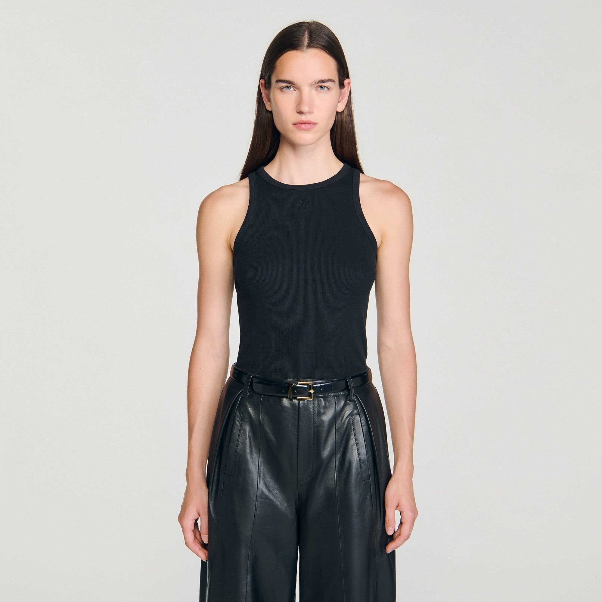EMBROIDERED VEST TOP - 5