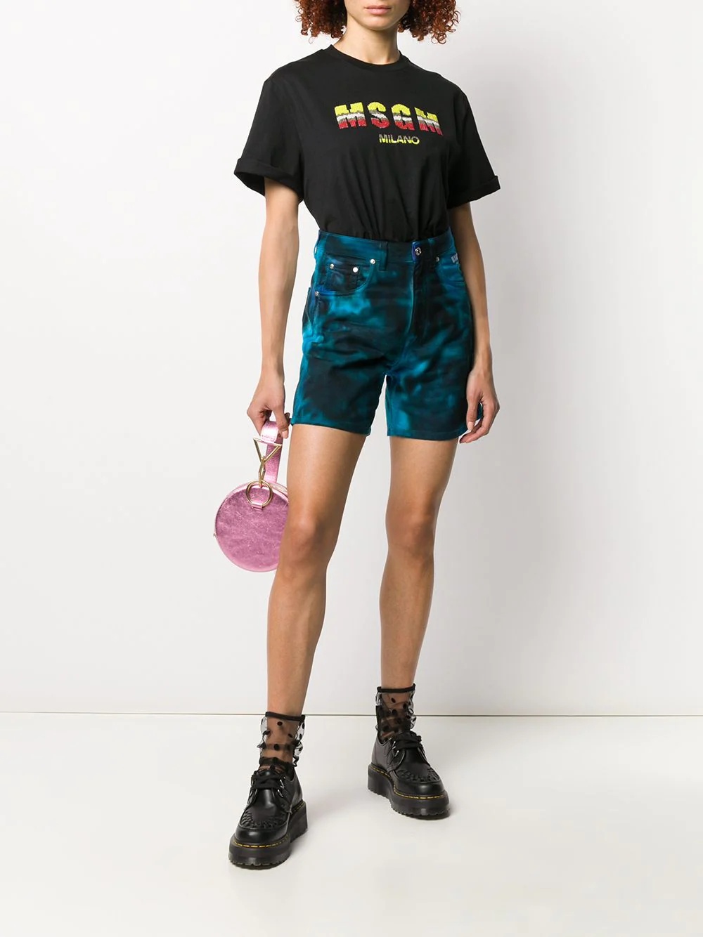 sequined logo T-shirt - 2