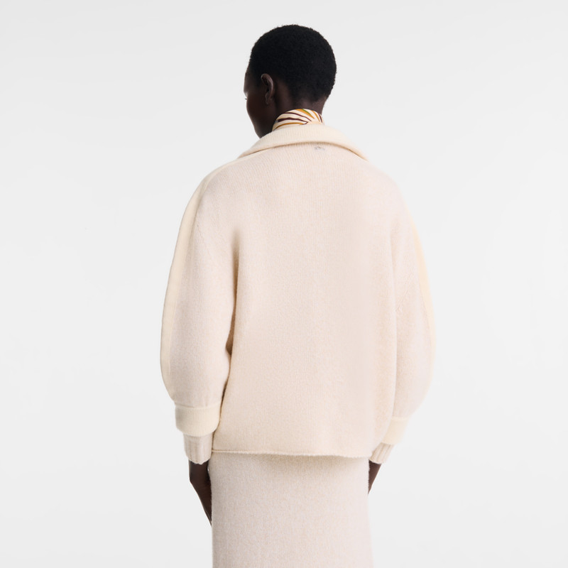 Longchamp Sweater Ecru - Knit outlook
