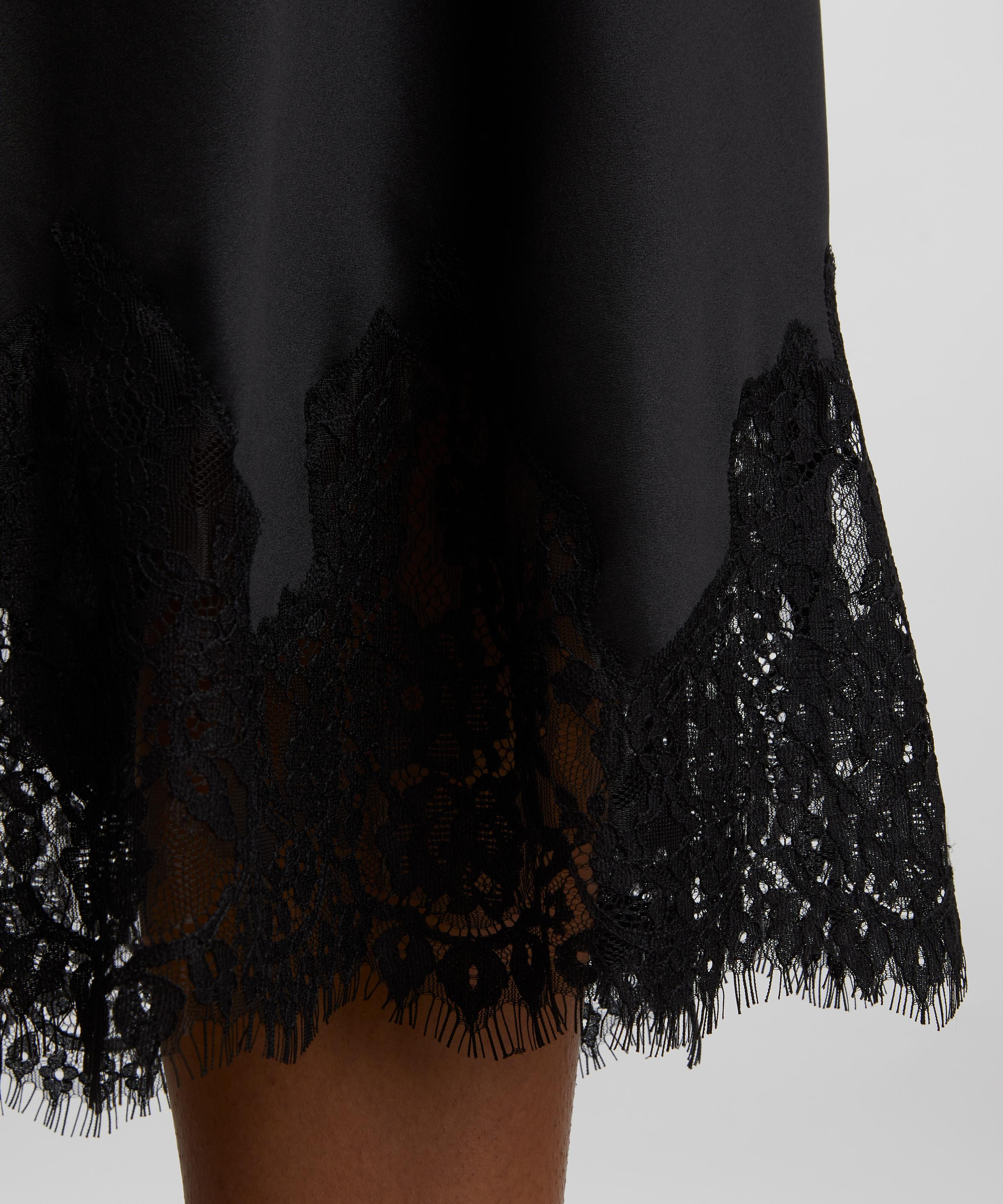 Carolina Black Silk Skirt - 5