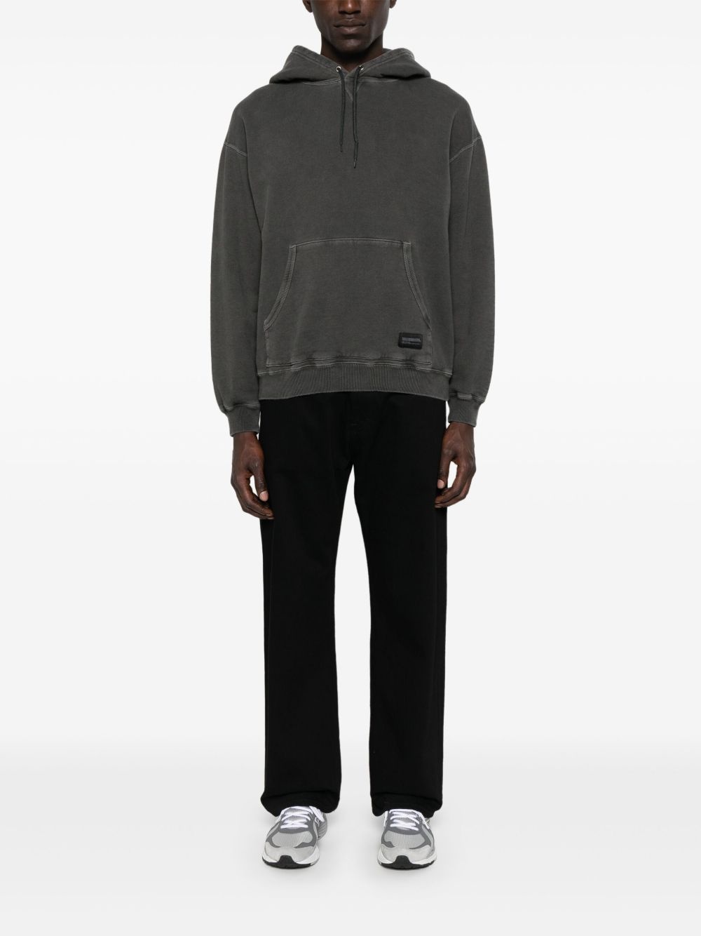 dyed sweat hoodie - 2