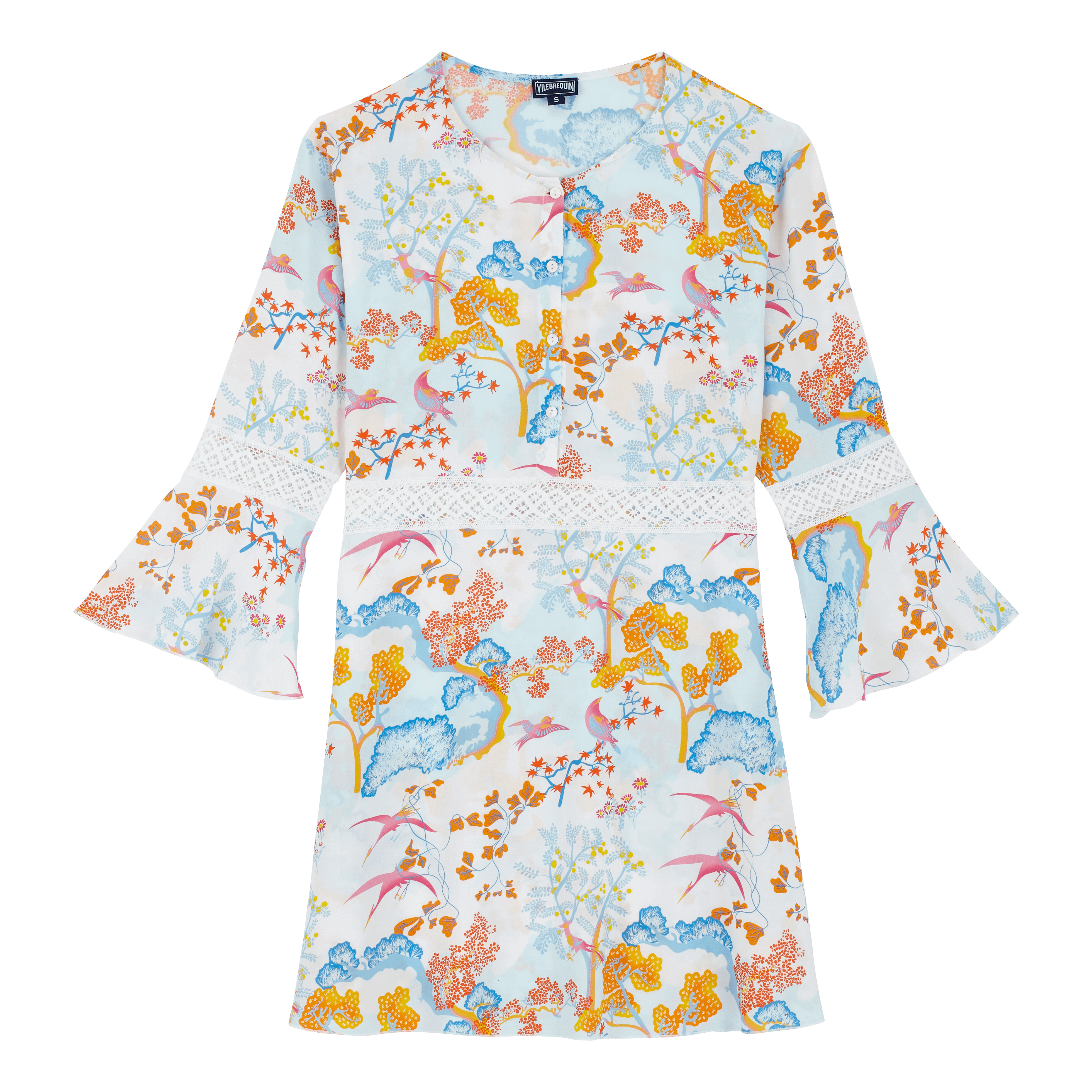 Women Short Dress Peaceful Trees - 1
