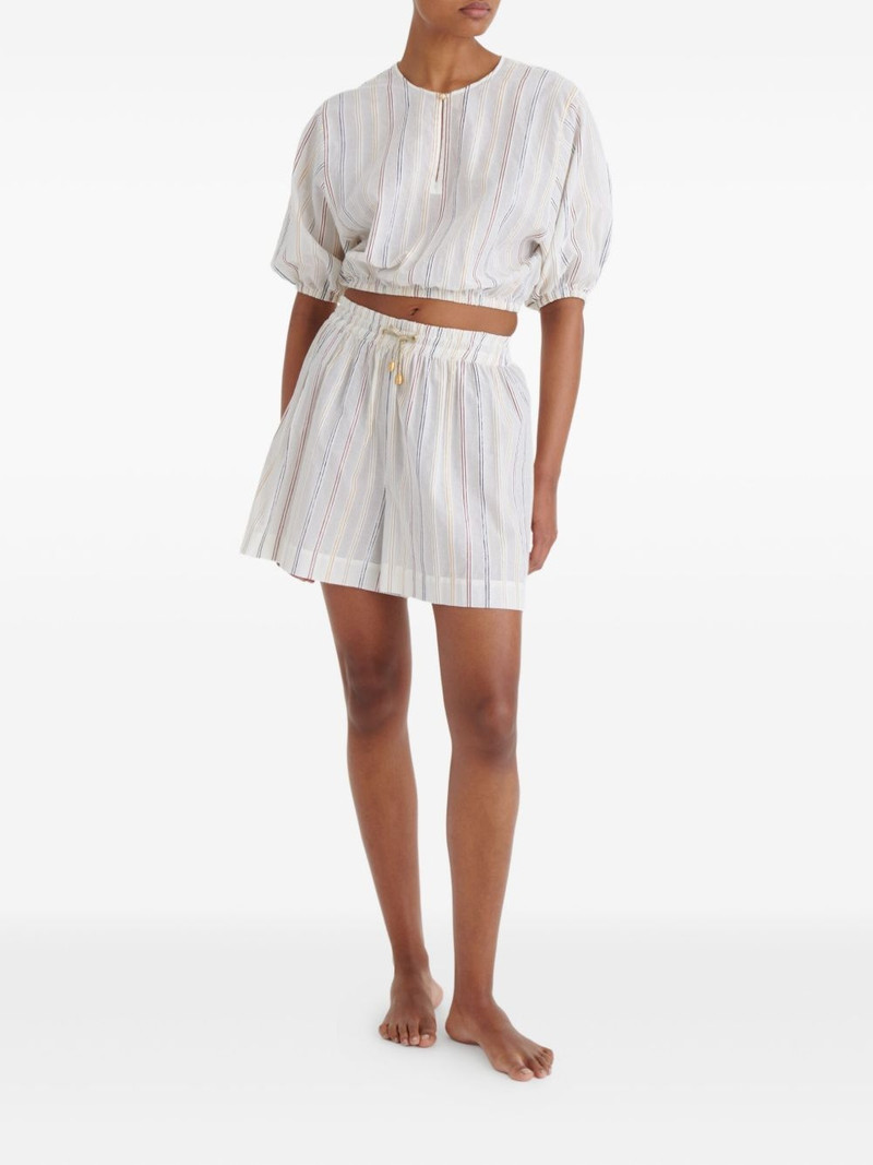 ERES Eldorado striped puff-sleeve blouse outlook