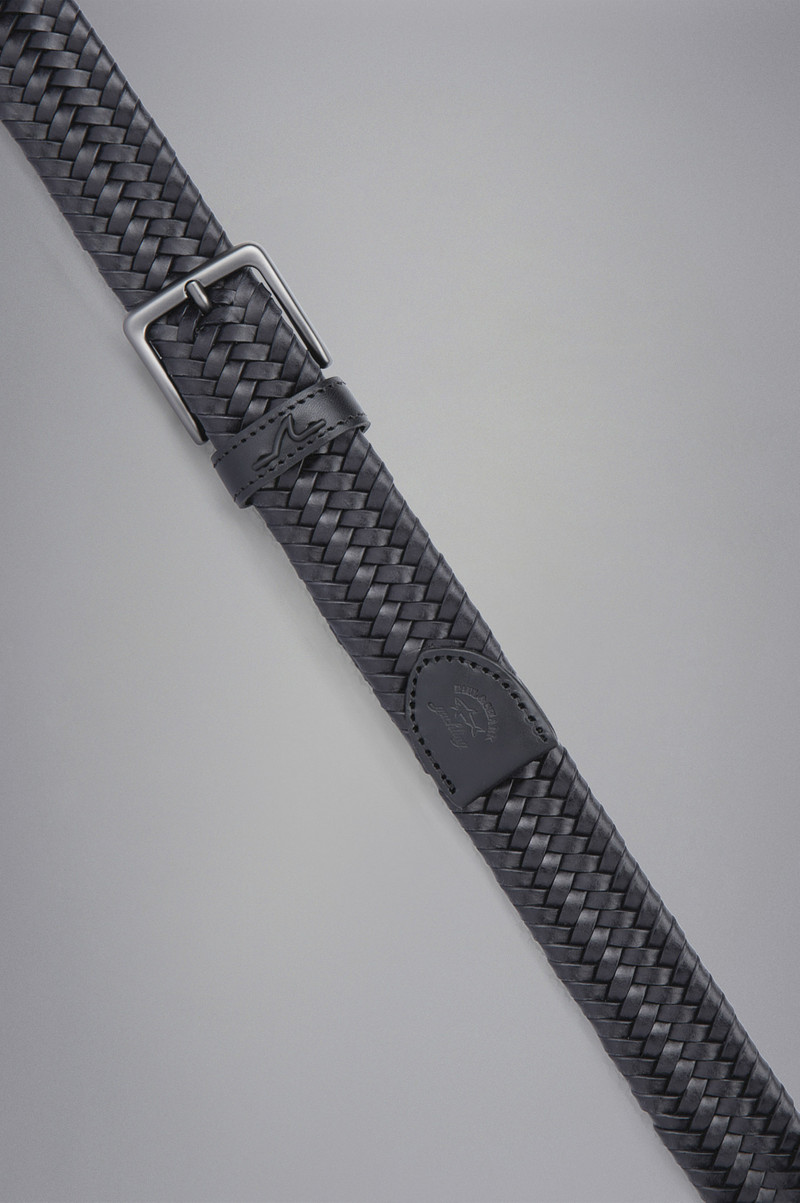 Paul & Shark WOVEN LEATHER BELT outlook