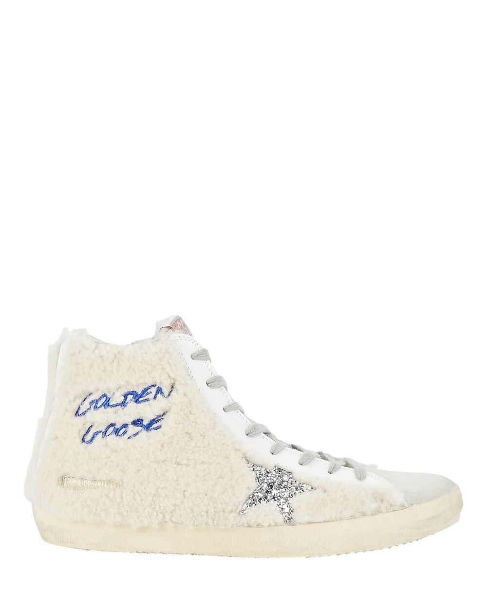 Francy Shearling High-Top Sneakers - 1