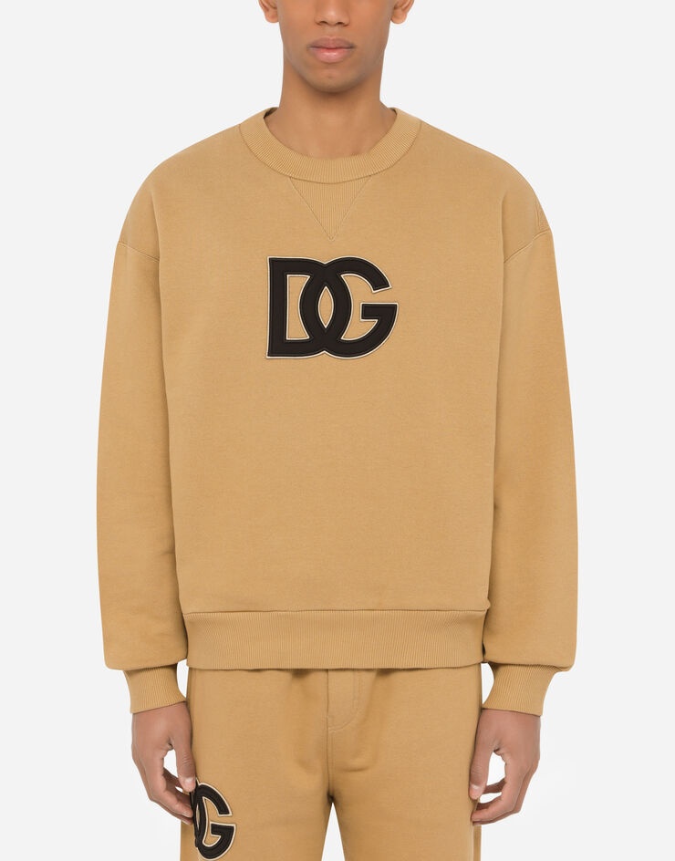 Jersey sweatshirt with DG logo patch - 1