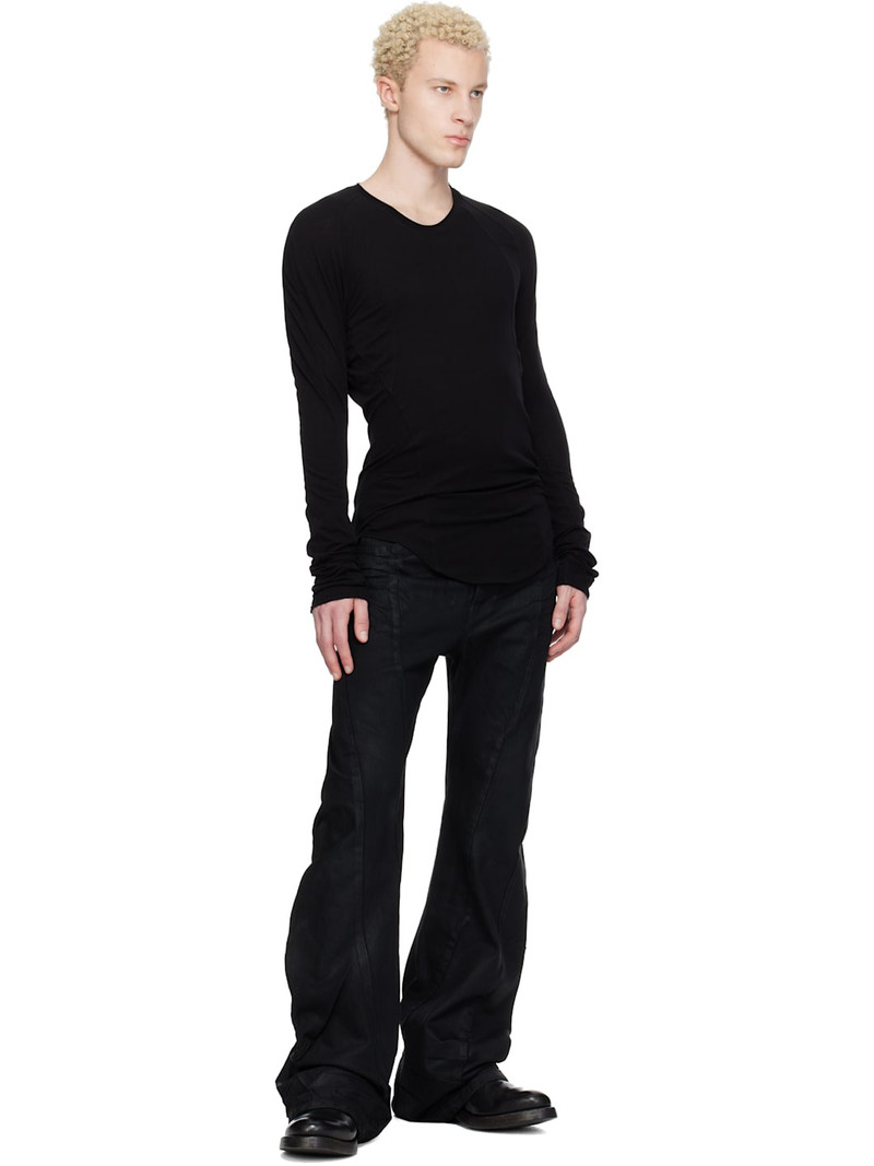 Julius Black Seamed Skinny T-shirt outlook