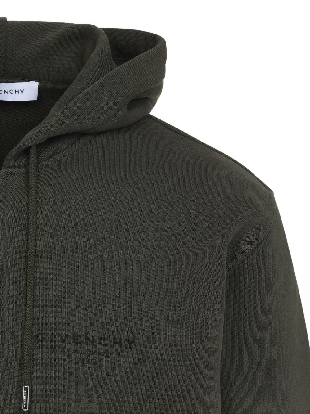 logo-embroidered zip-up hoodie - 3