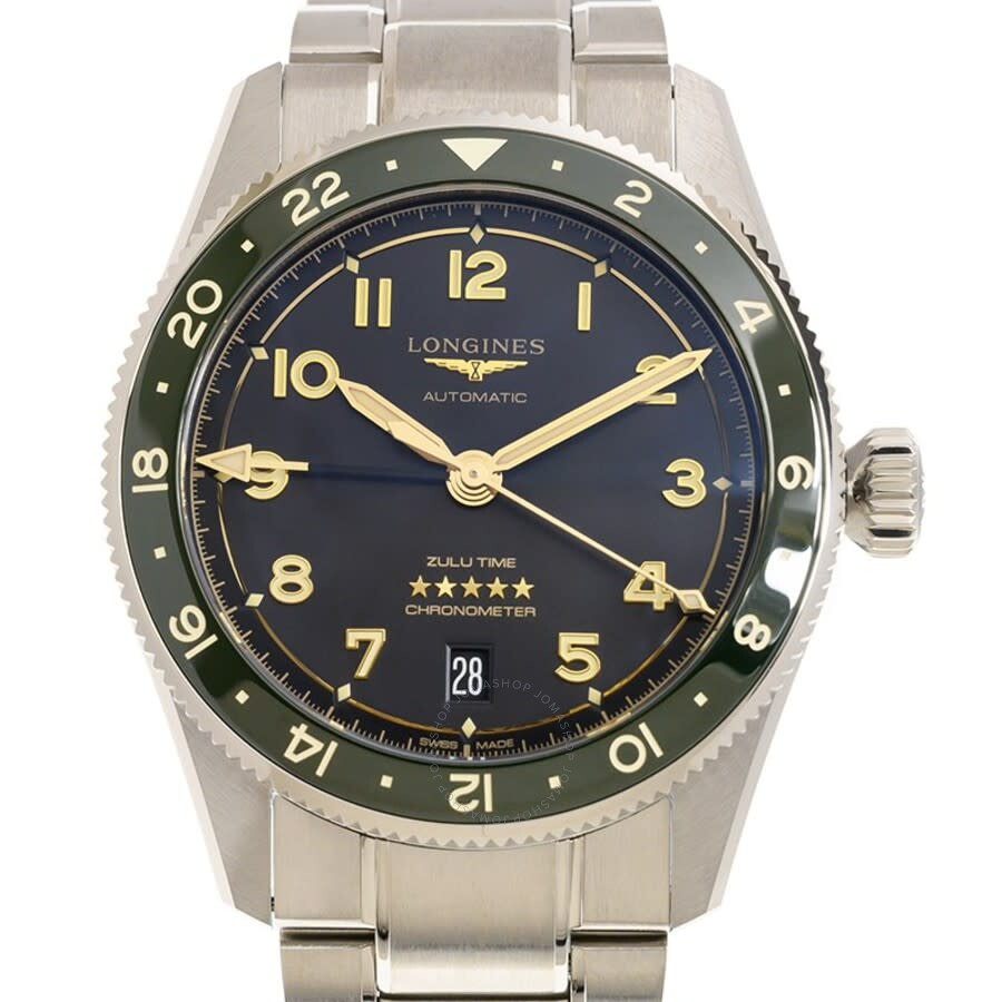 Longines Spirit Zulu Time Automatic Anthracite Dial Men's Watch L3.802.4.63.6 - 2
