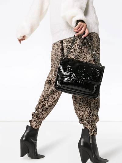 SAINT LAURENT medium Niki crocodile-embossed shoulder bag outlook