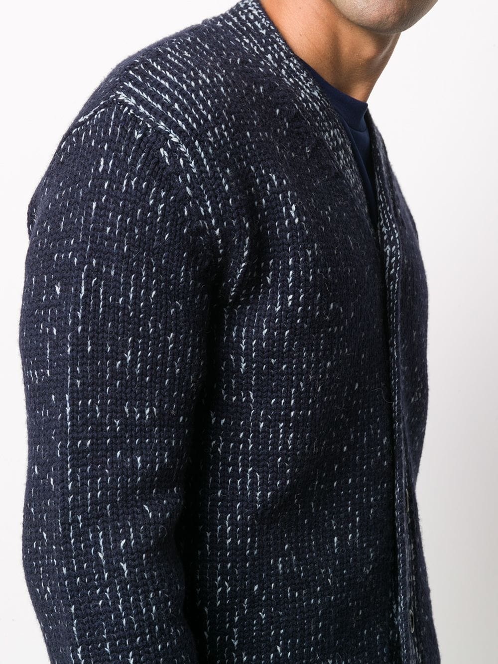 marled knit cardigan - 5