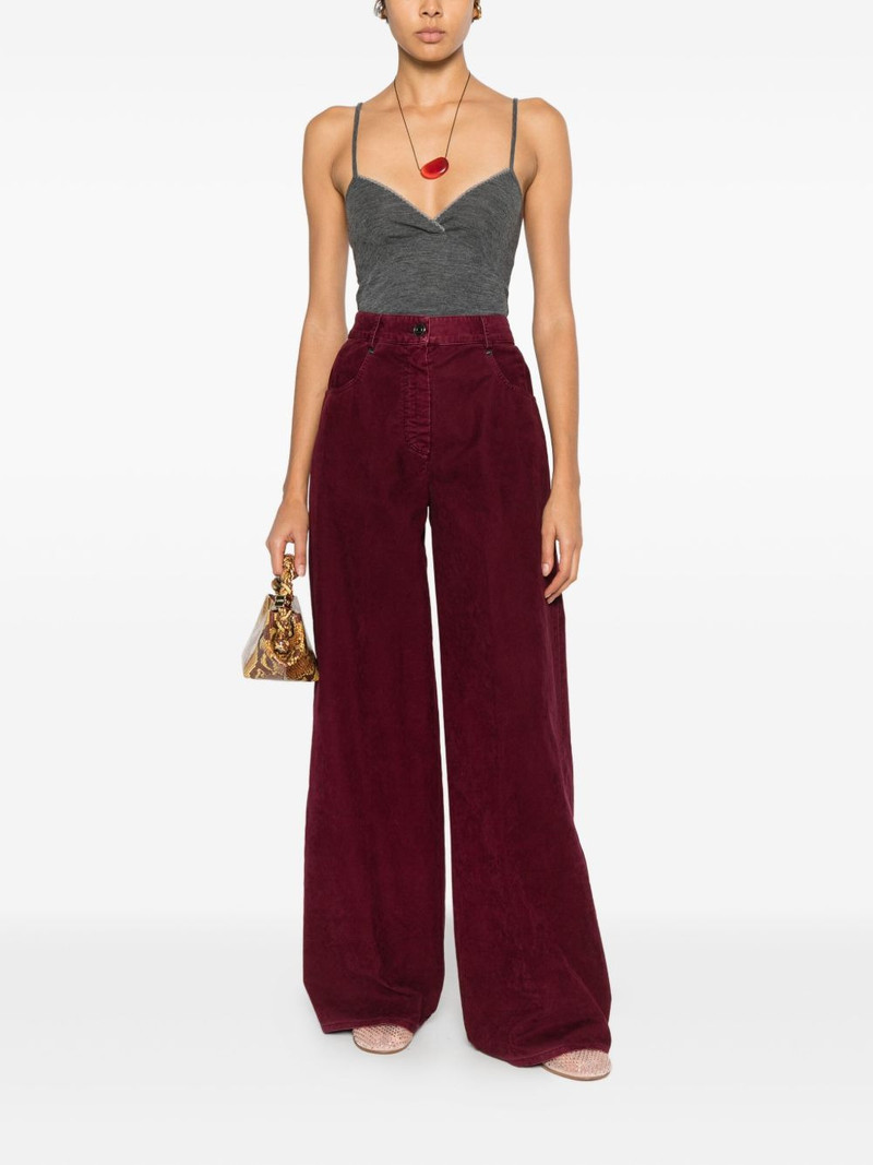 forte_forte lace-trim top outlook