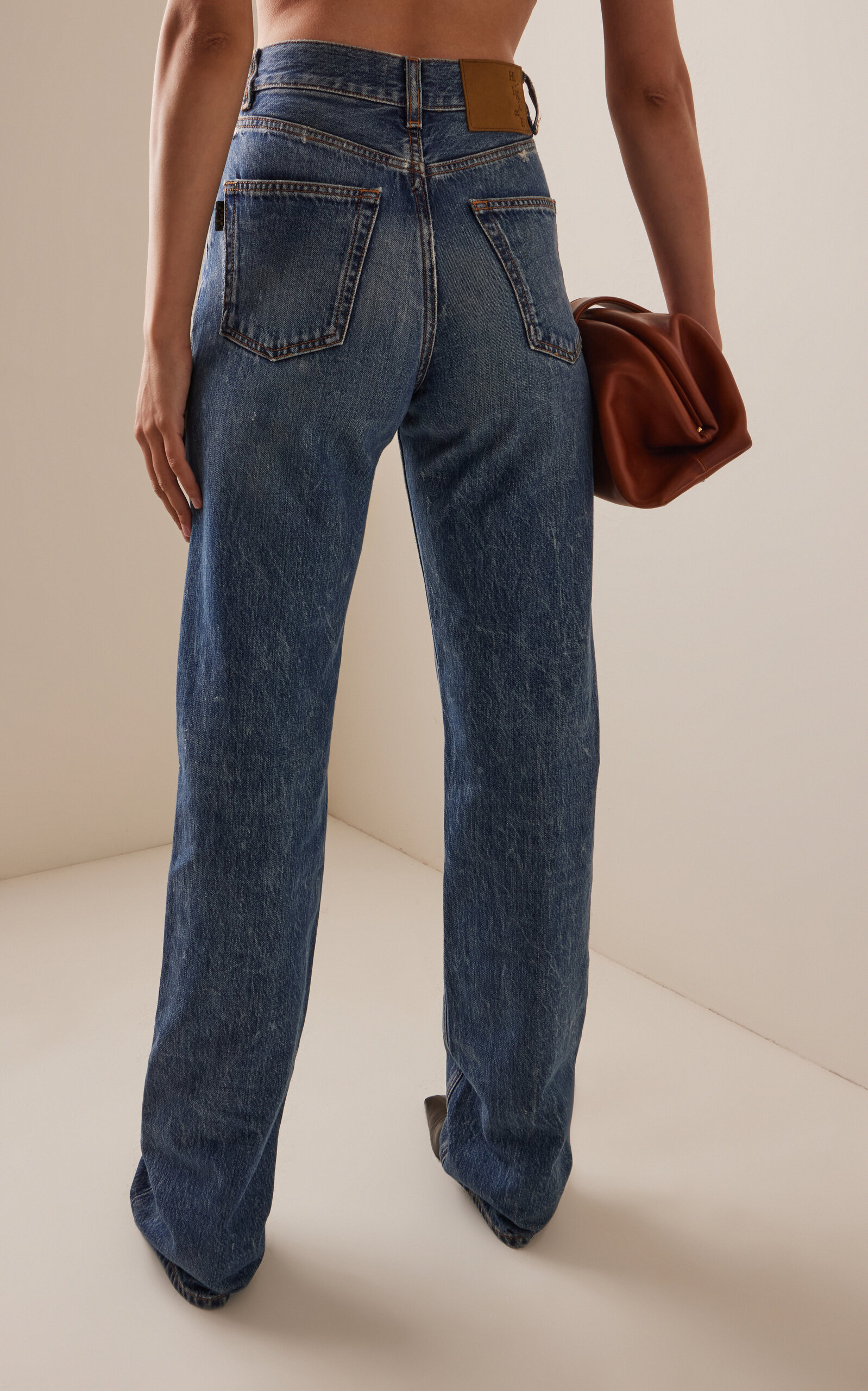 Star Rigid High-Rise Straight-Leg Jeans dark wash - 4