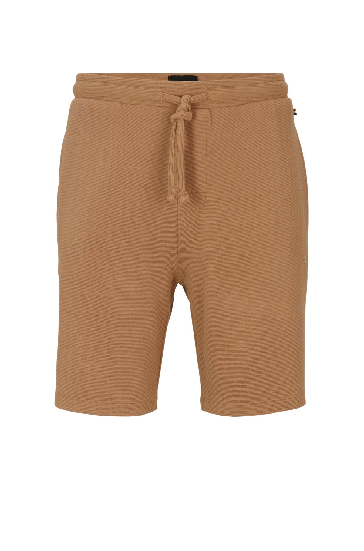 STRETCH-JERSEY PAJAMA SHORTS WITH EMBROIDERED LOGO - 1
