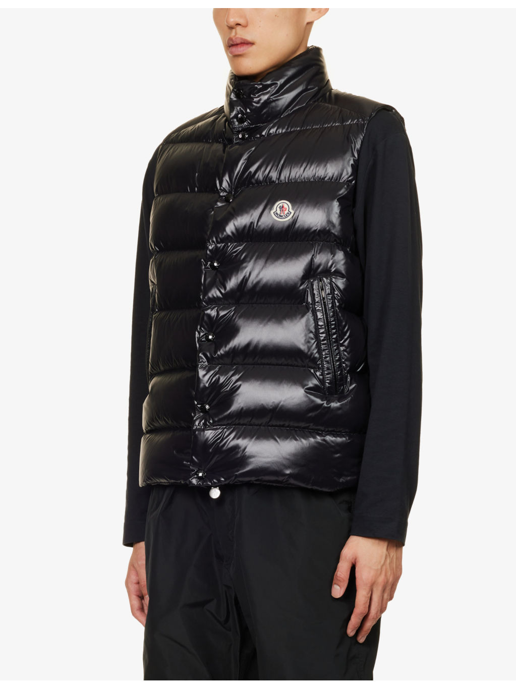 Tibb branded shell-down gilet - 3