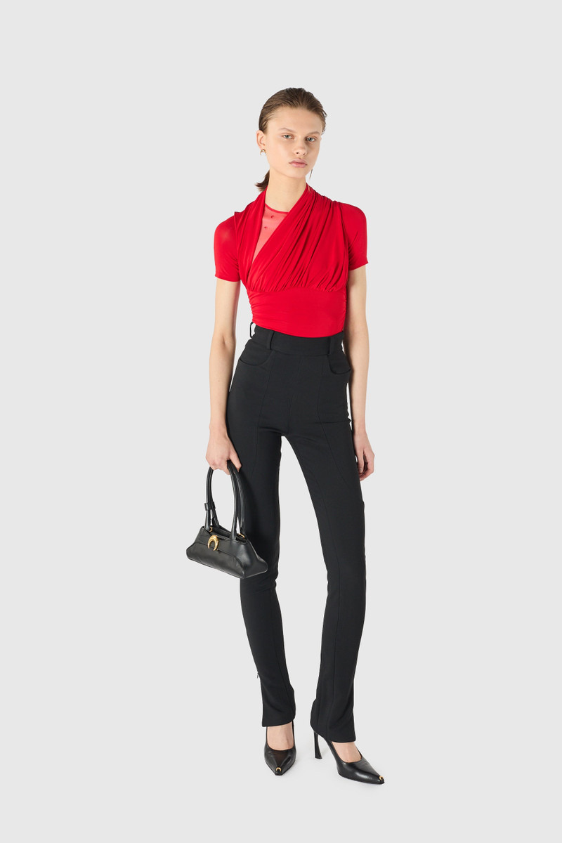 Tailored slim flim pant with sculptural seam lines 3