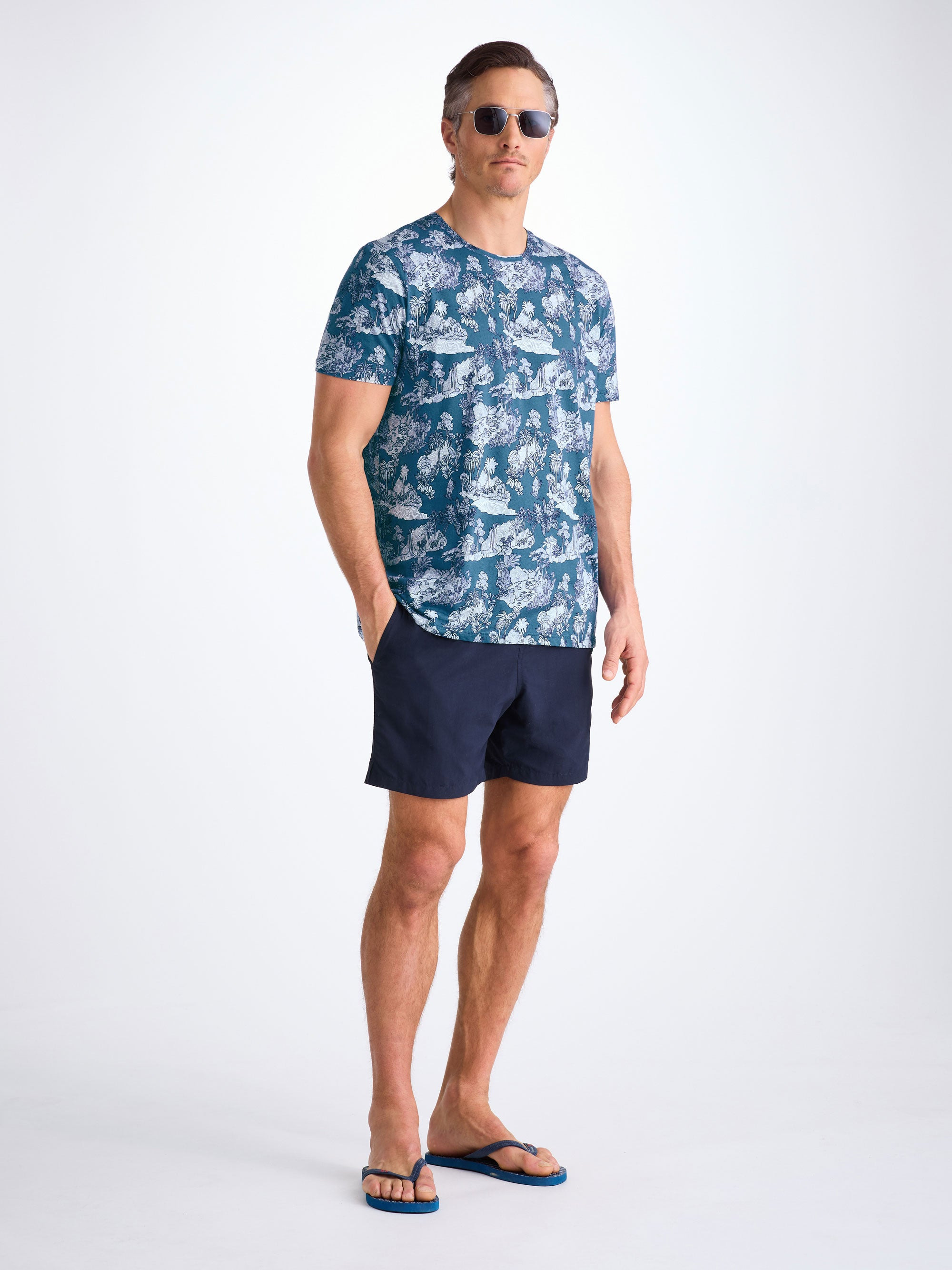 Men's T-Shirt Robin 17 Pima Cotton Blue - 3