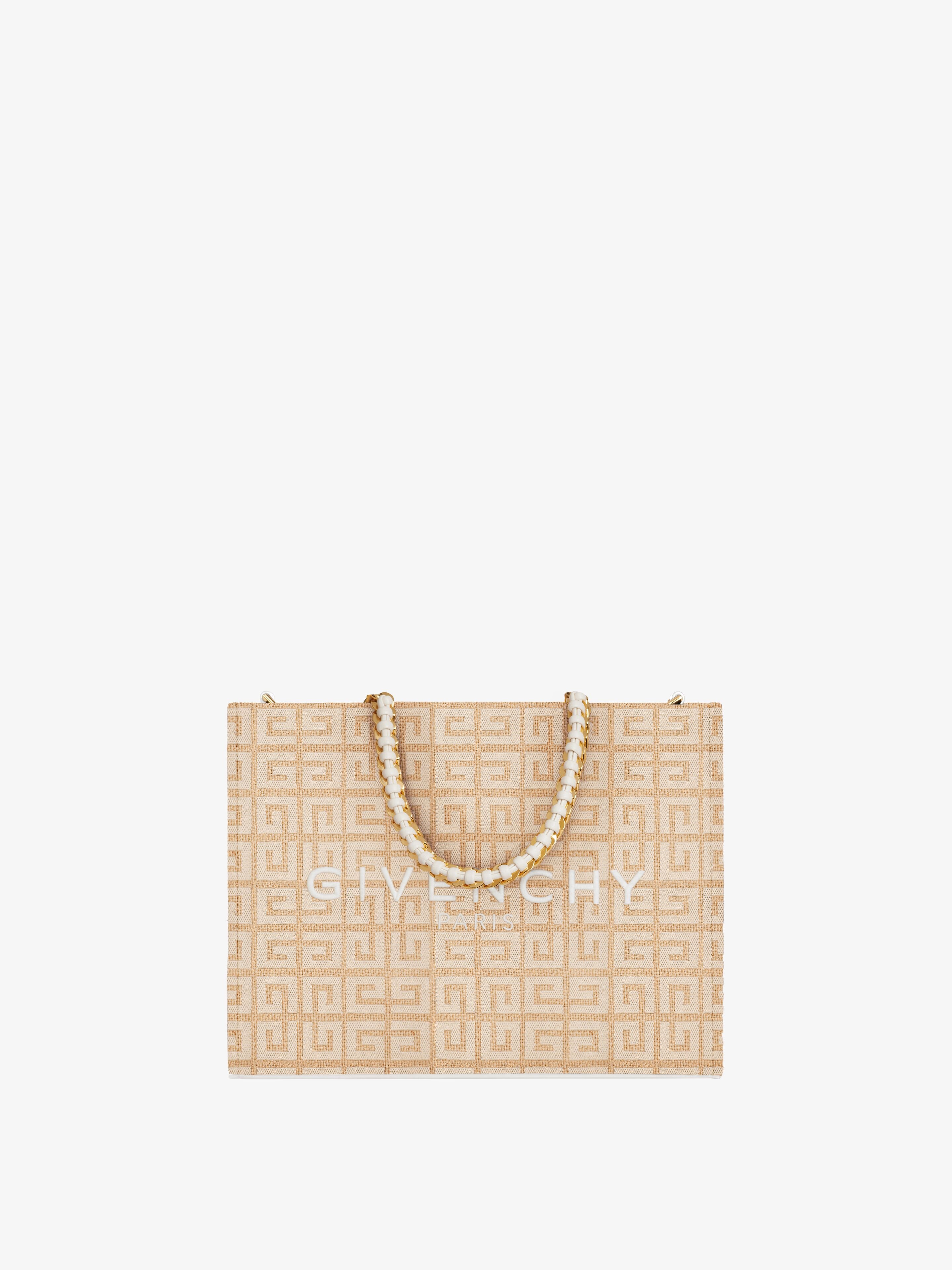 SMALL G-TOTE SHOPPING BAG IN 4G JUTE - 1