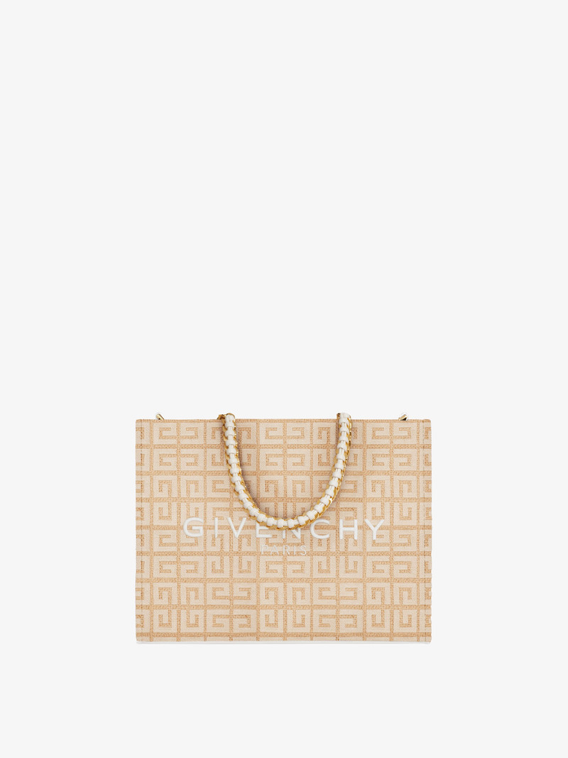 SMALL G-TOTE SHOPPING BAG IN 4G JUTE 1