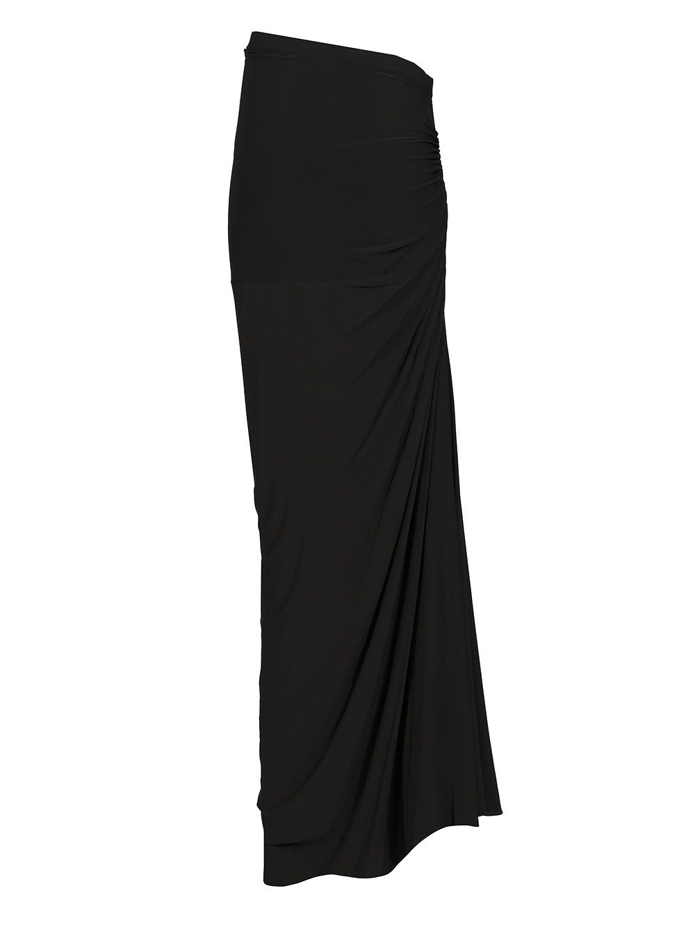 Long Draped Skirt Skirts Black - 2