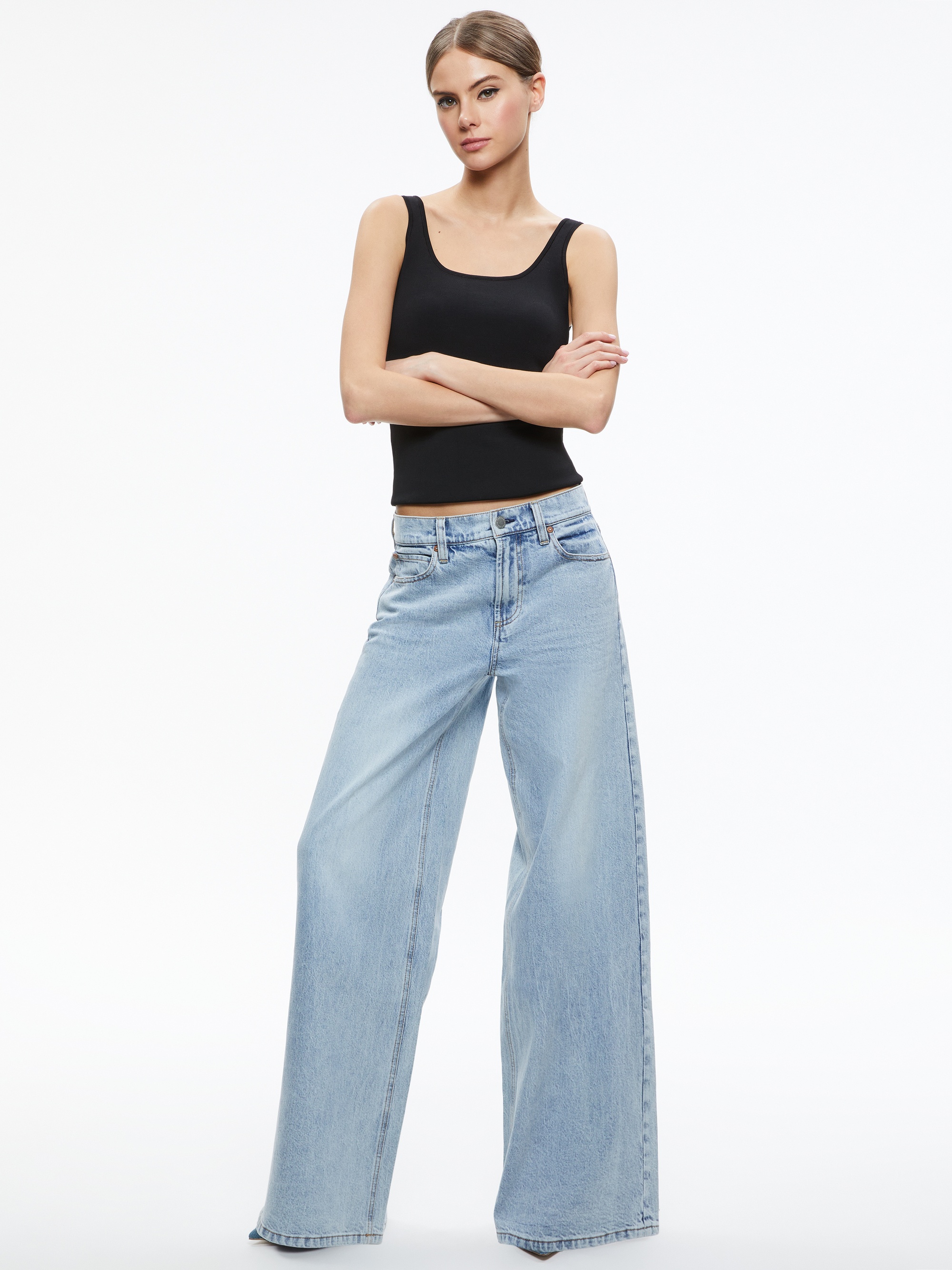 TRISH MID RISE BAGGY JEAN - 2