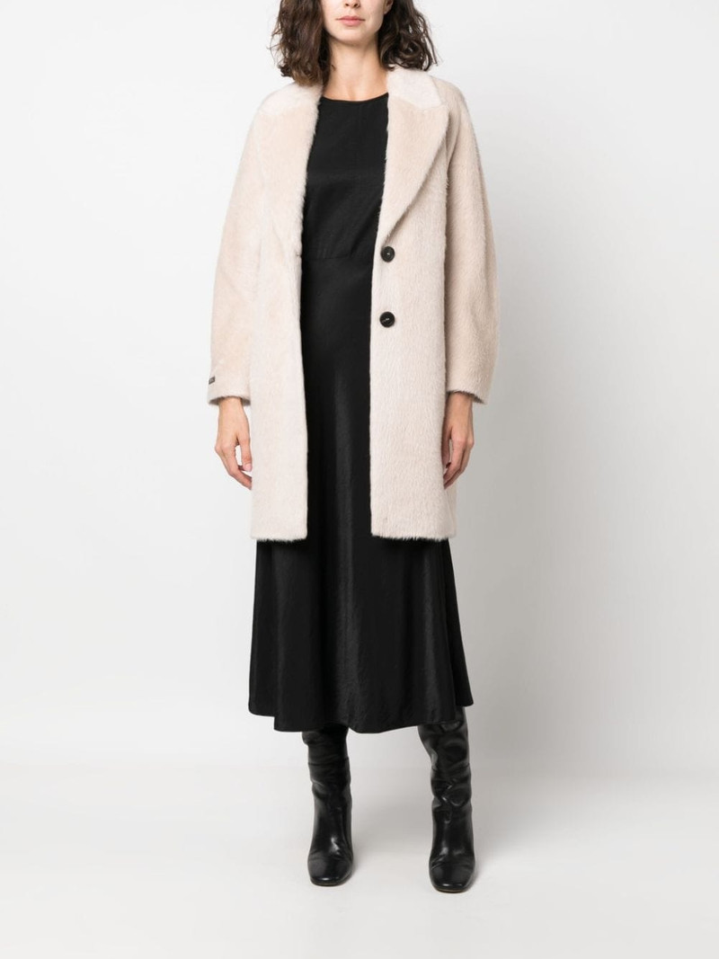 PESERICO single-breasted alpaca-blend coat outlook
