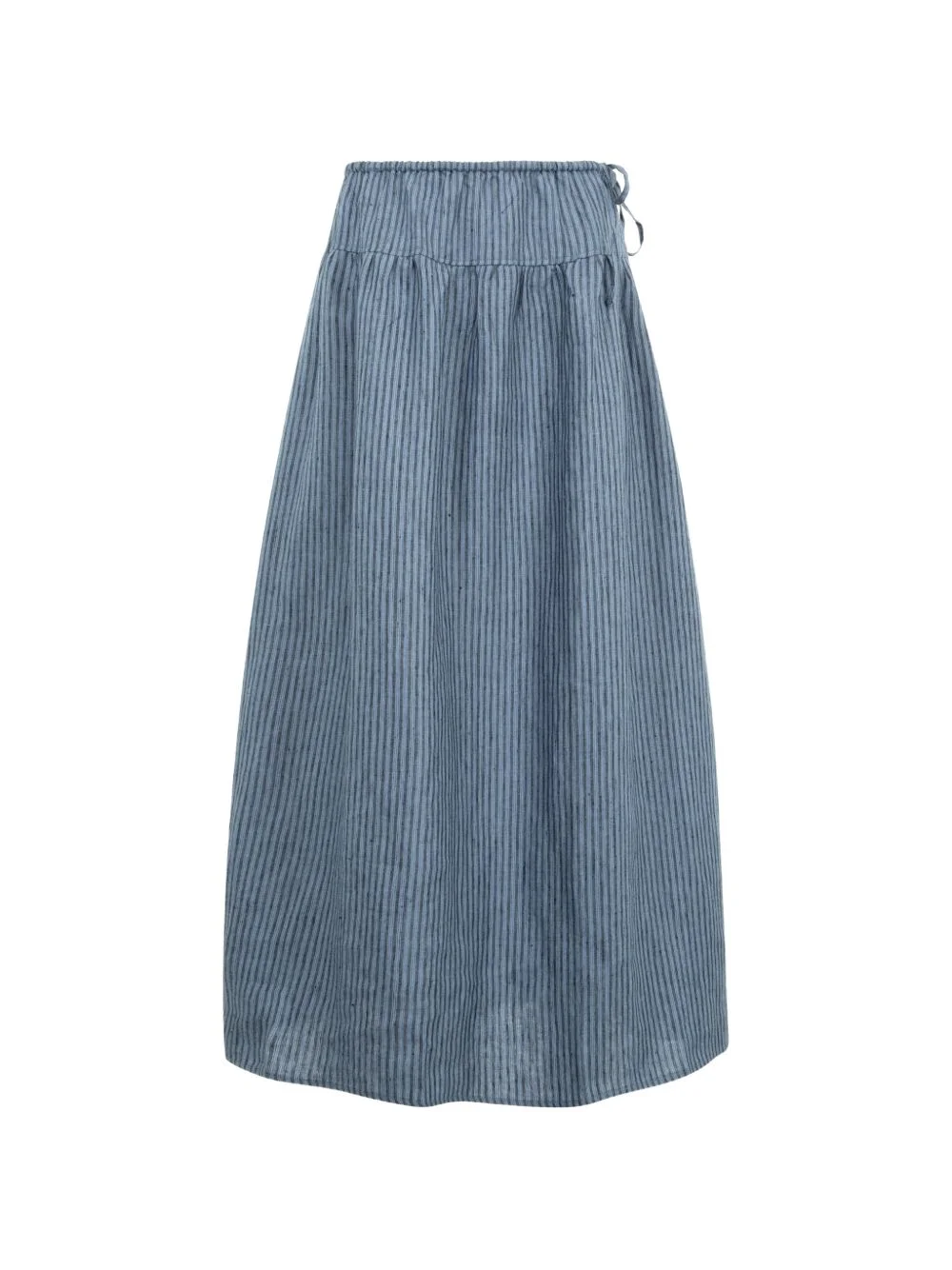 striped-drawstring maxi skirt - 1