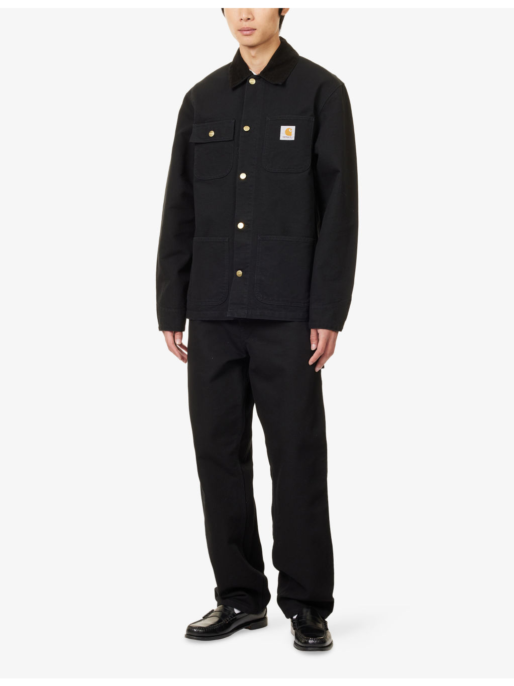 Michigan Patch-Pocket Loose-Fit Denim Coat - 2