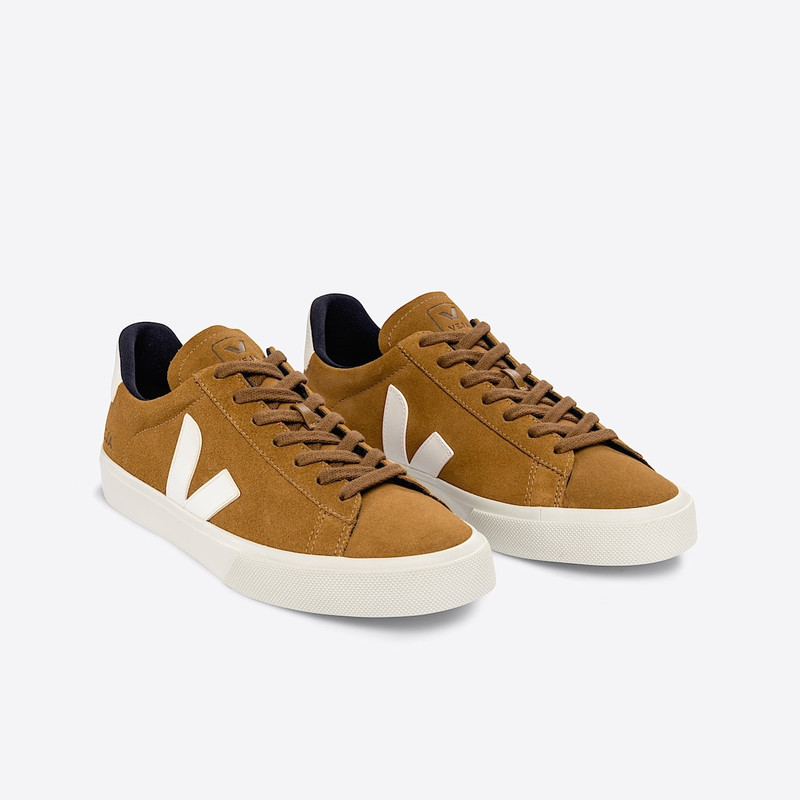 VEJA CAMPO SUEDE CAMEL WHITE outlook