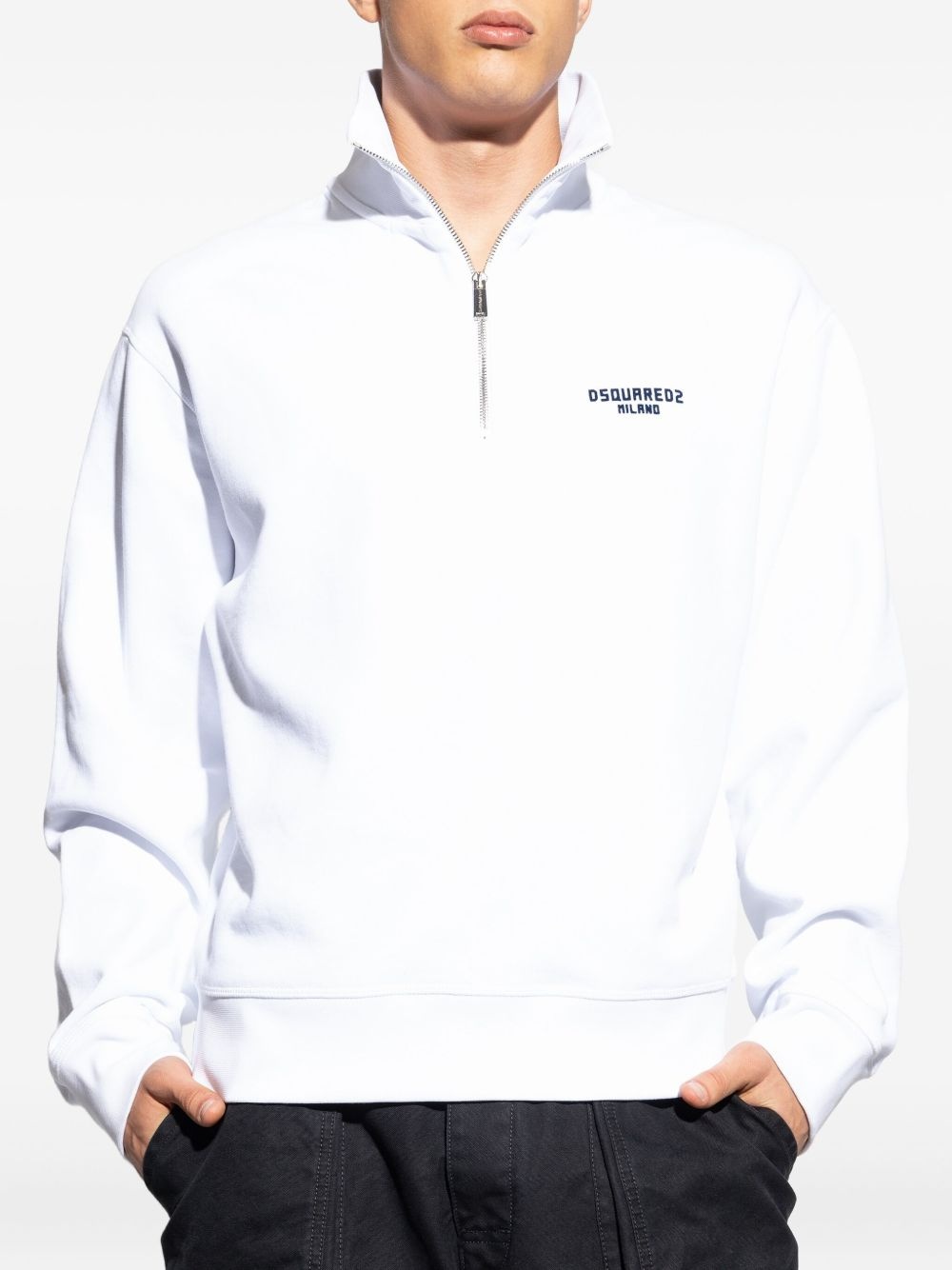 zip-up sweatshirt - 3