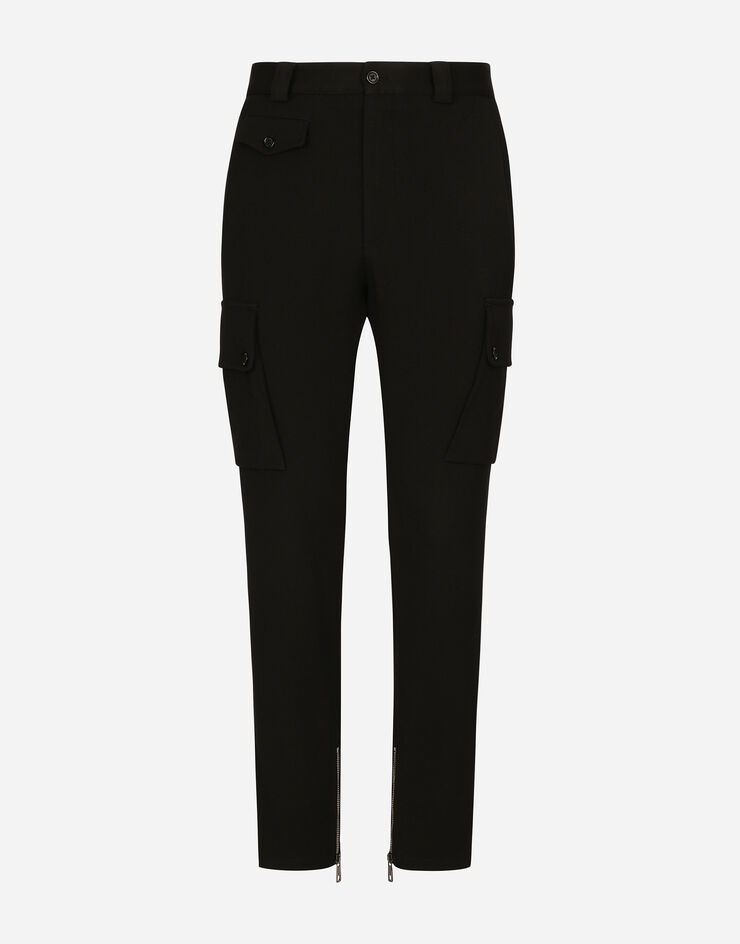 Wool cargo biker pants - 1