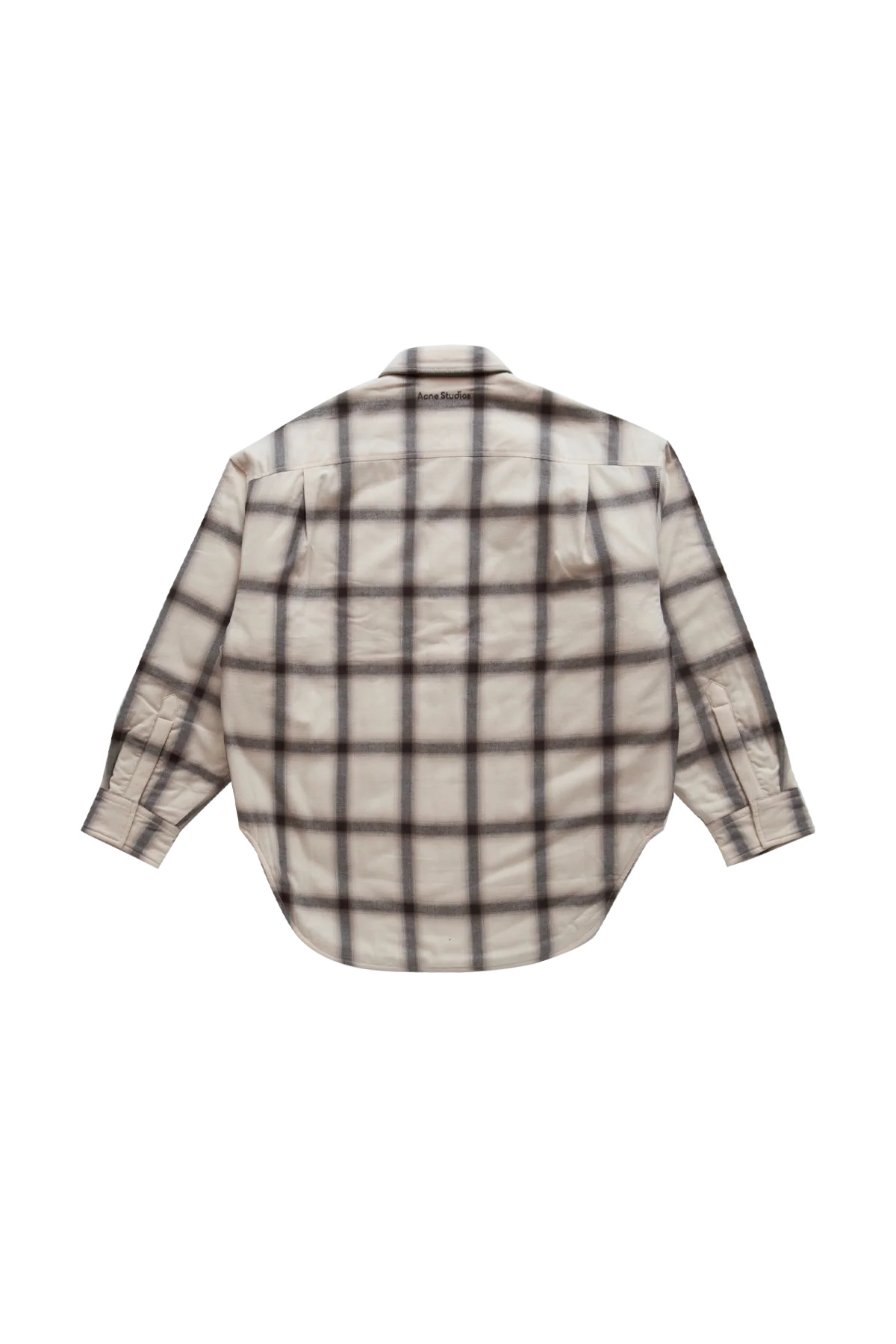 Acne Studios Flannel Check Shirt Jacket Beige/Multi - 2