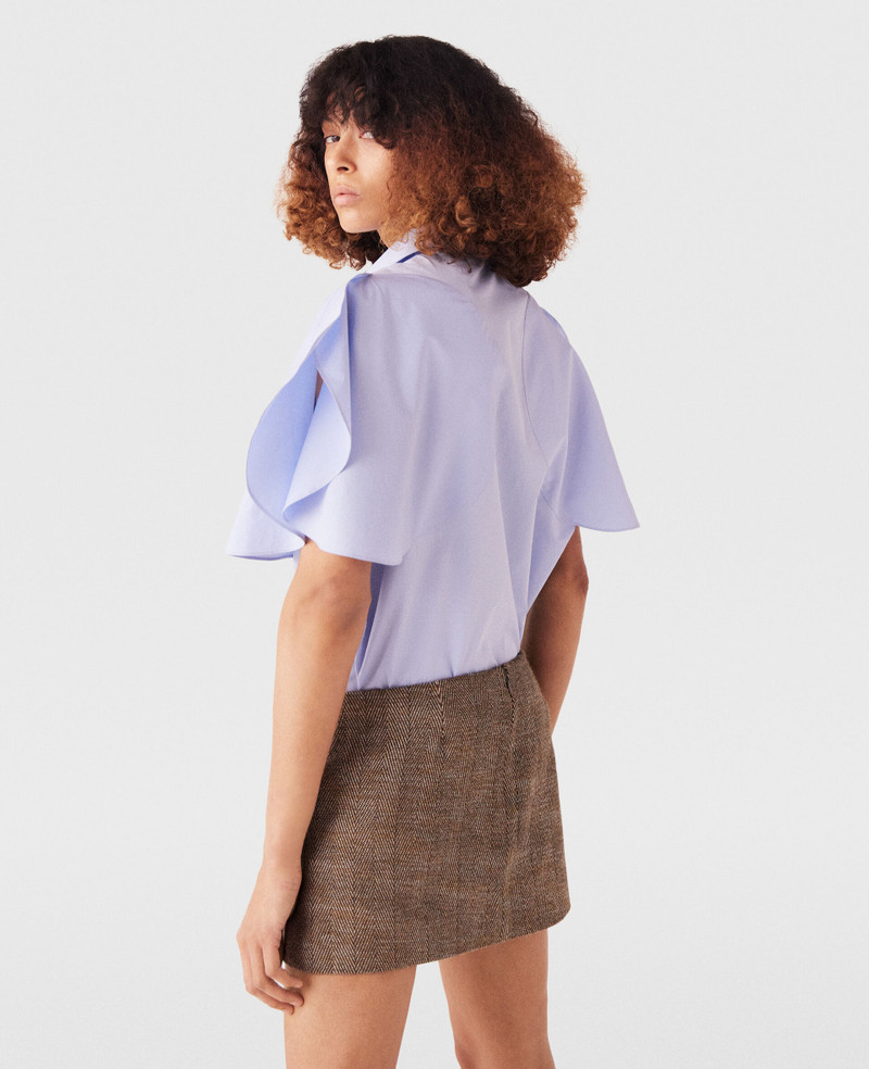 Clasp-Embellished Mid-Rise Mini Skirt 3