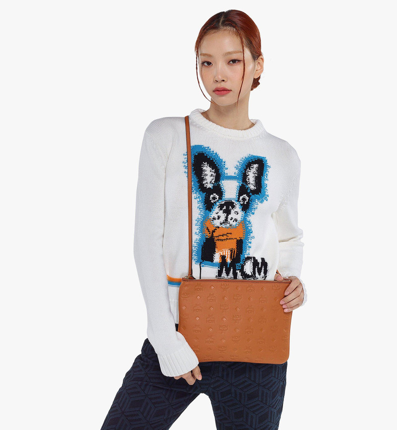 MCM Aren Crossbody Pouch in Monogram Leather outlook