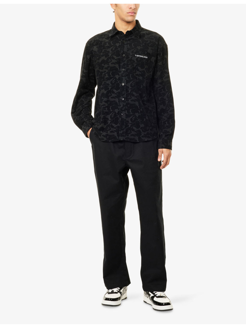 A BATHING APE® Camouflage Corduroy Cotton Shirt outlook