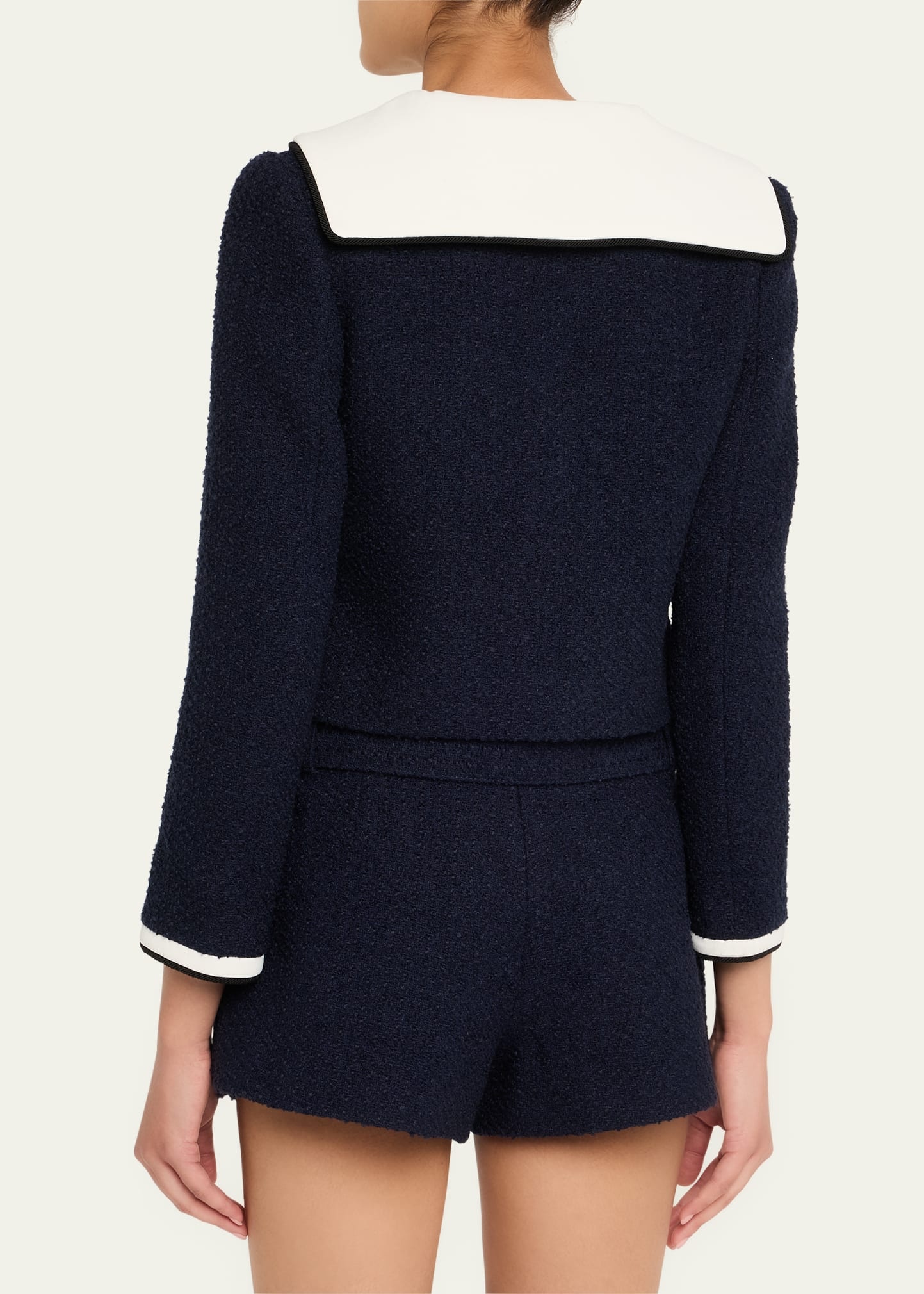 Boucle Contrast Collar Jacket - 3