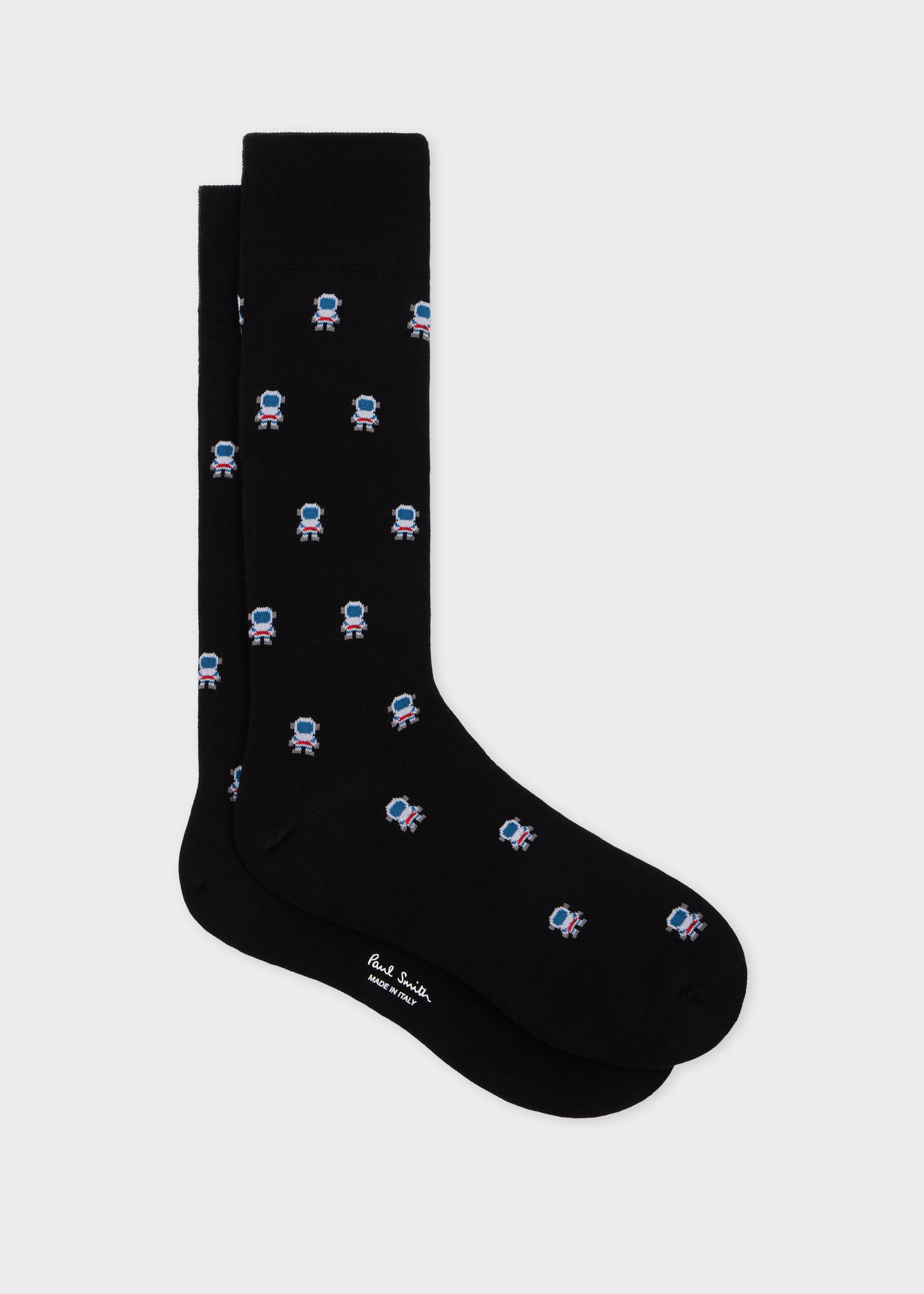 Black 'Astronaut' Socks - 1