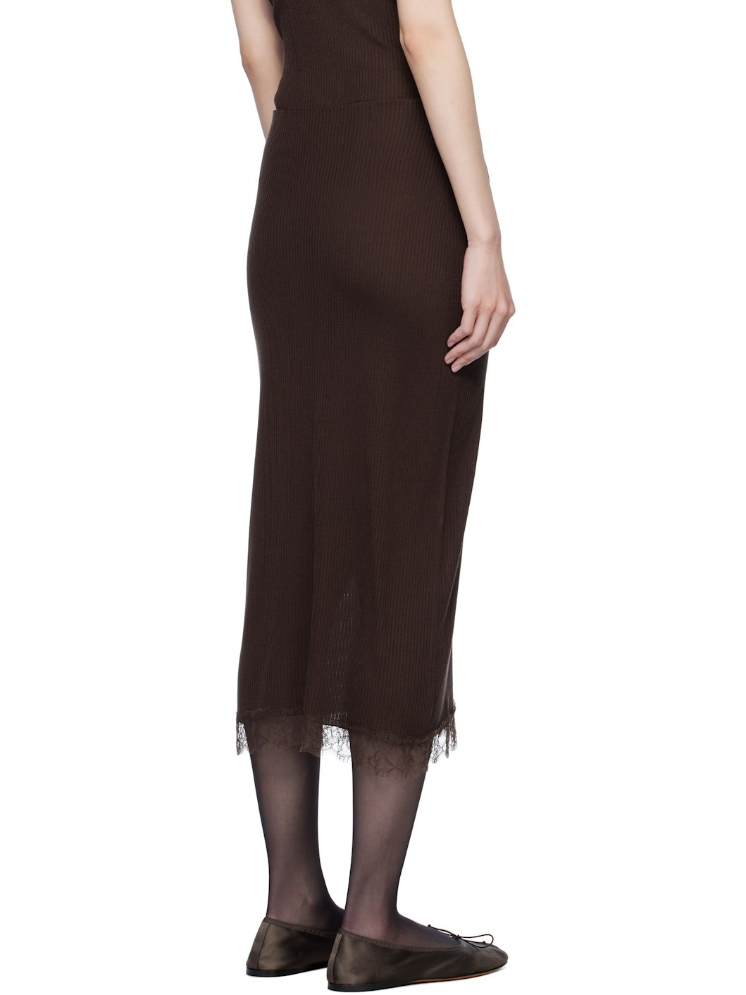 Brown Indira Midi Skirt - 3