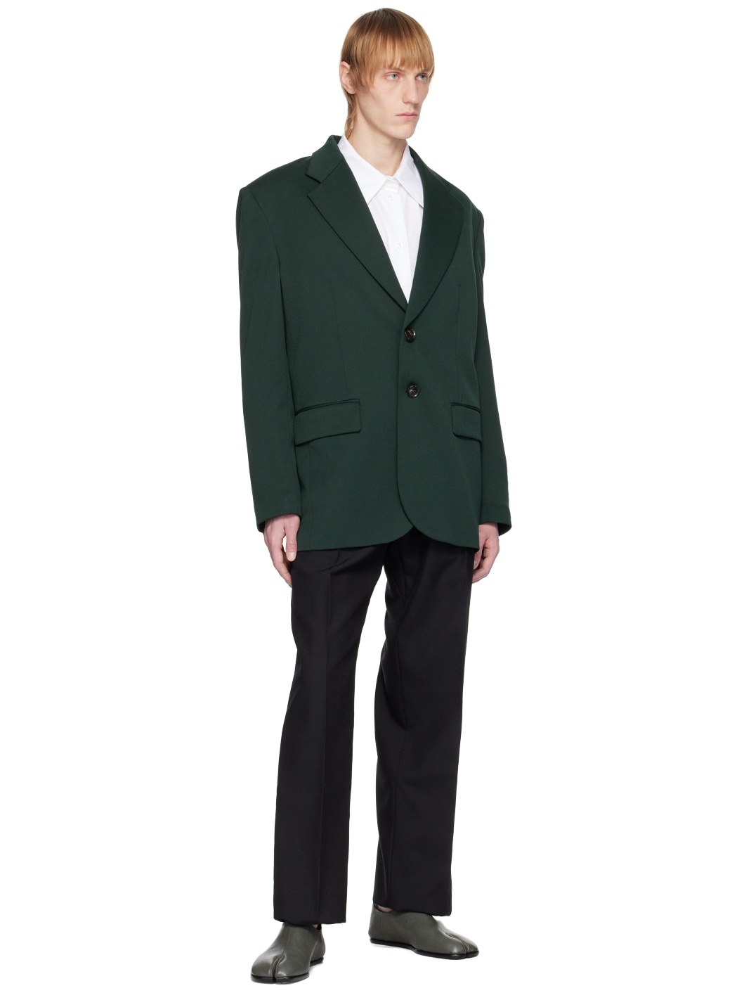 Green Padded Blazer - 4
