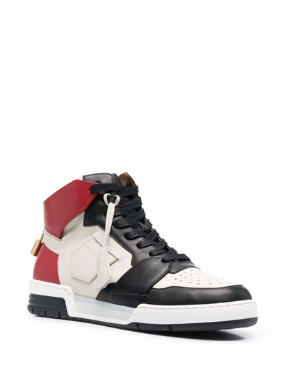 BUSCEMI hi-top lace-up sneakers outlook