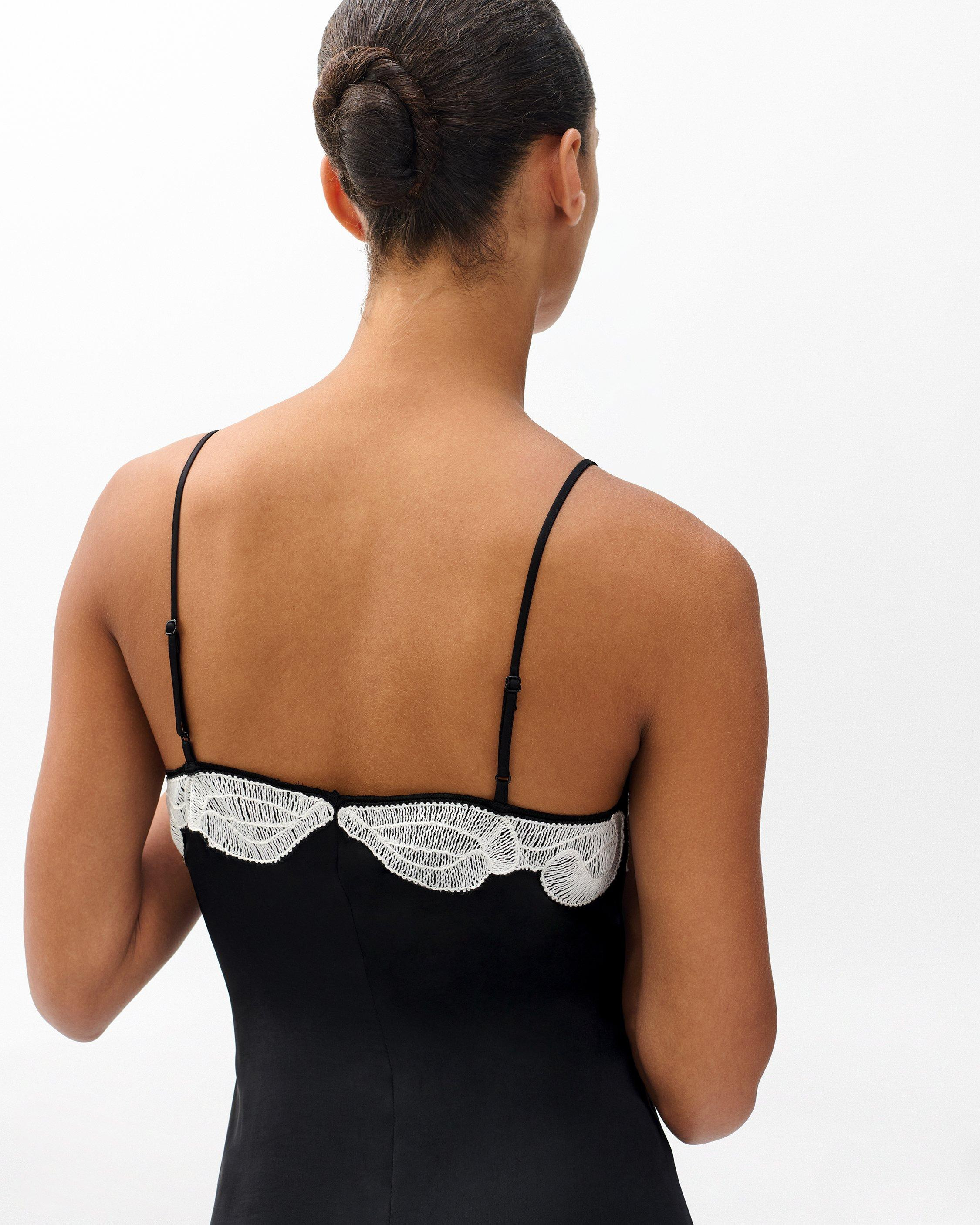 Ann Embroidered Slip Dress - 5