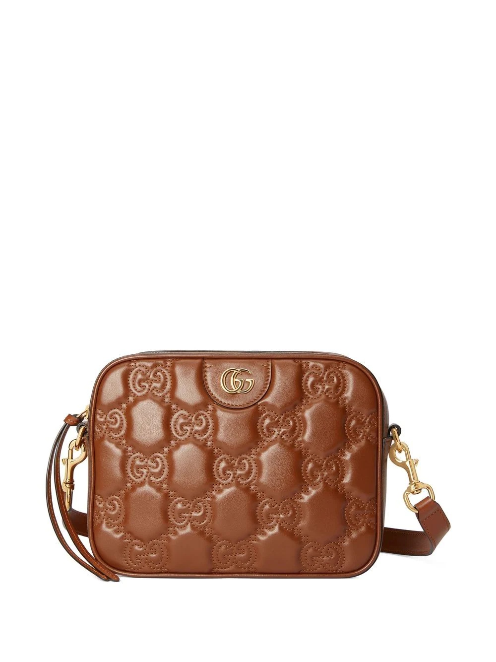 GG-quilted leather crossbody bag - 1