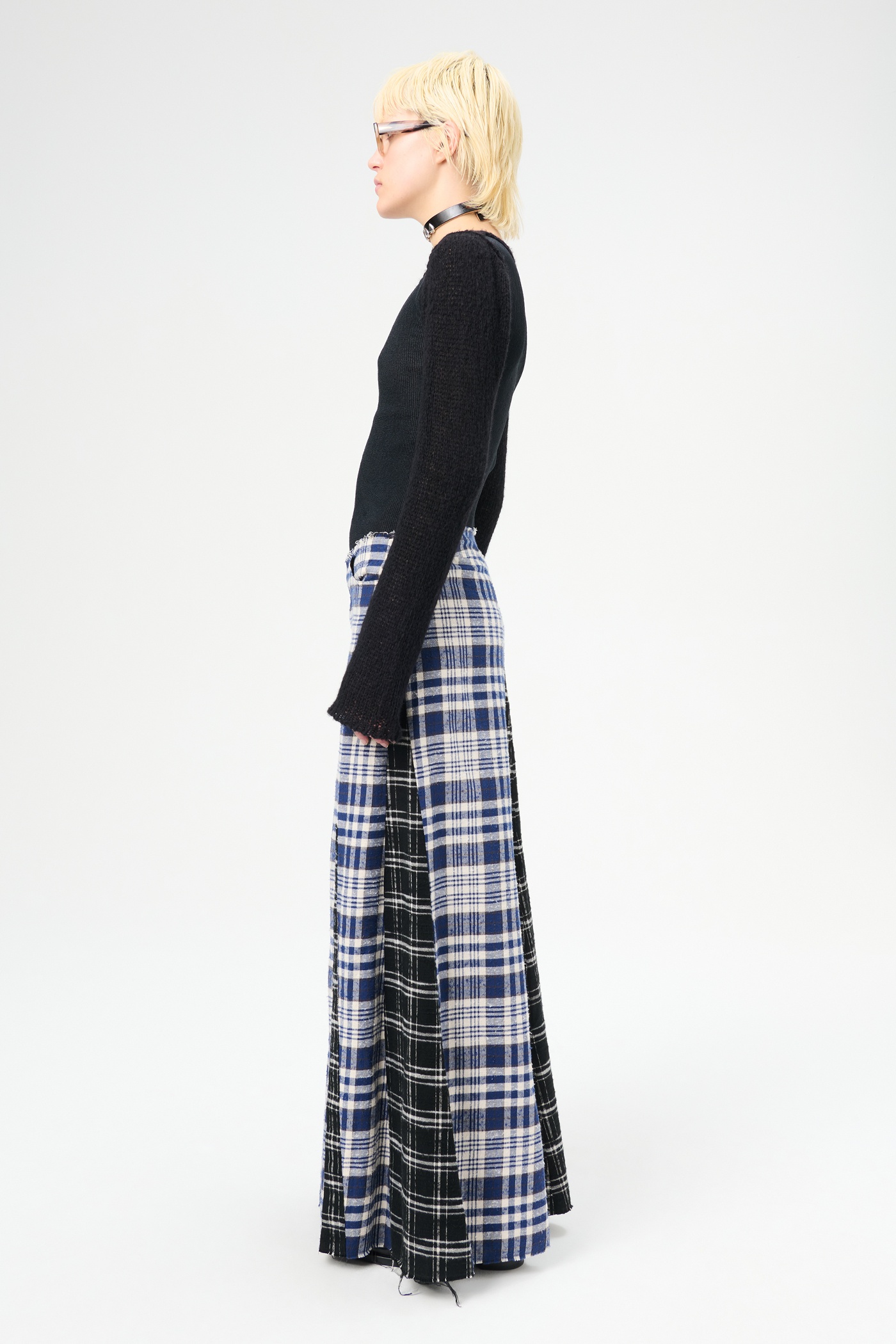Rebel Skirt Blue and Black Coastal Flannel - 3