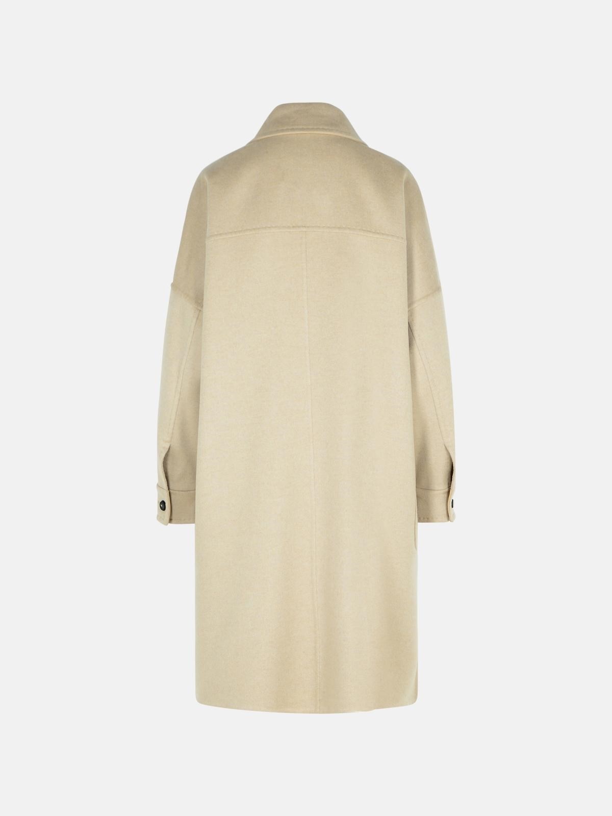 'BARUFFA' BEIGE CASHMERE COAT - 3