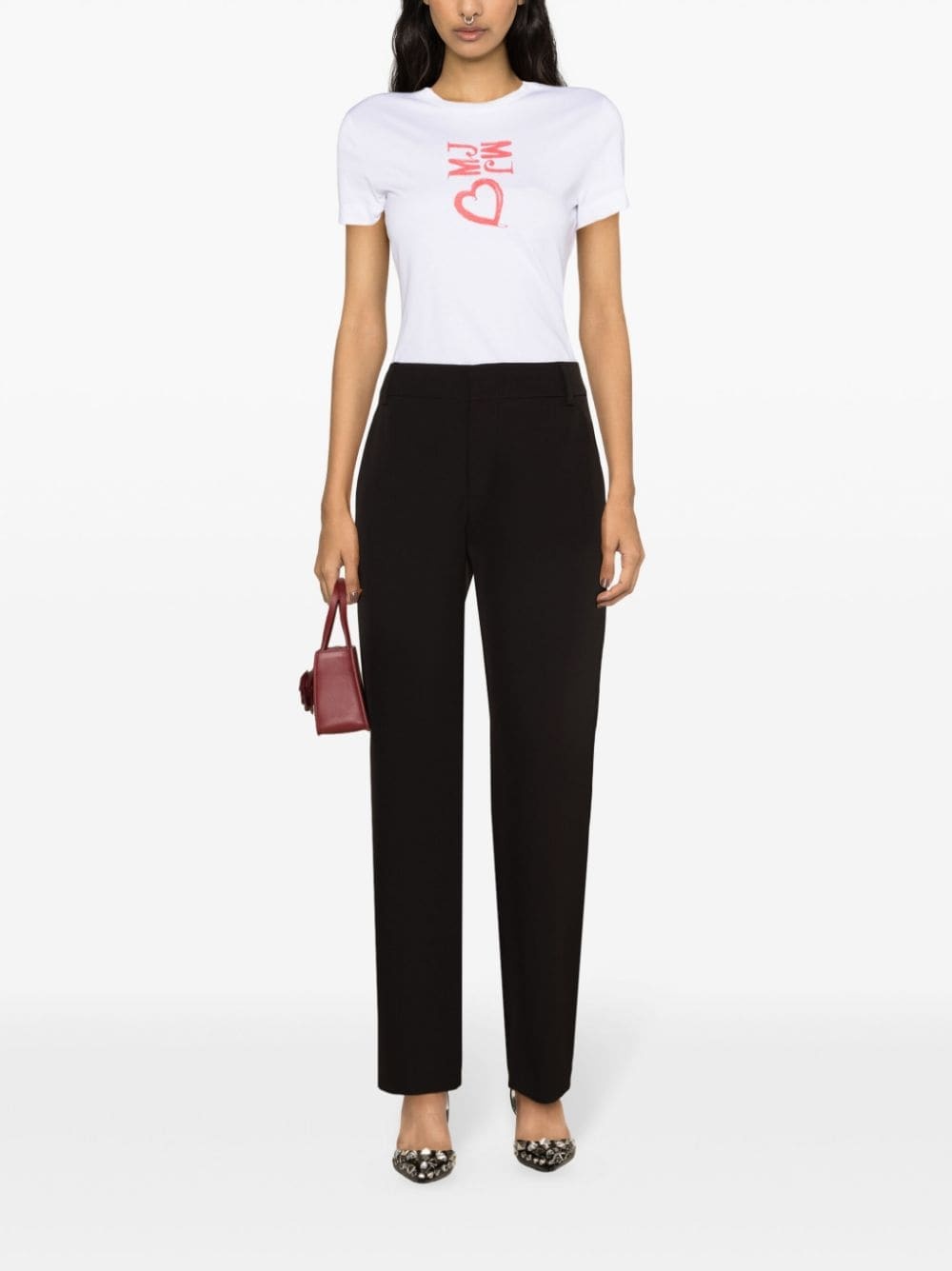 logo-print cotton T-shirt - 2