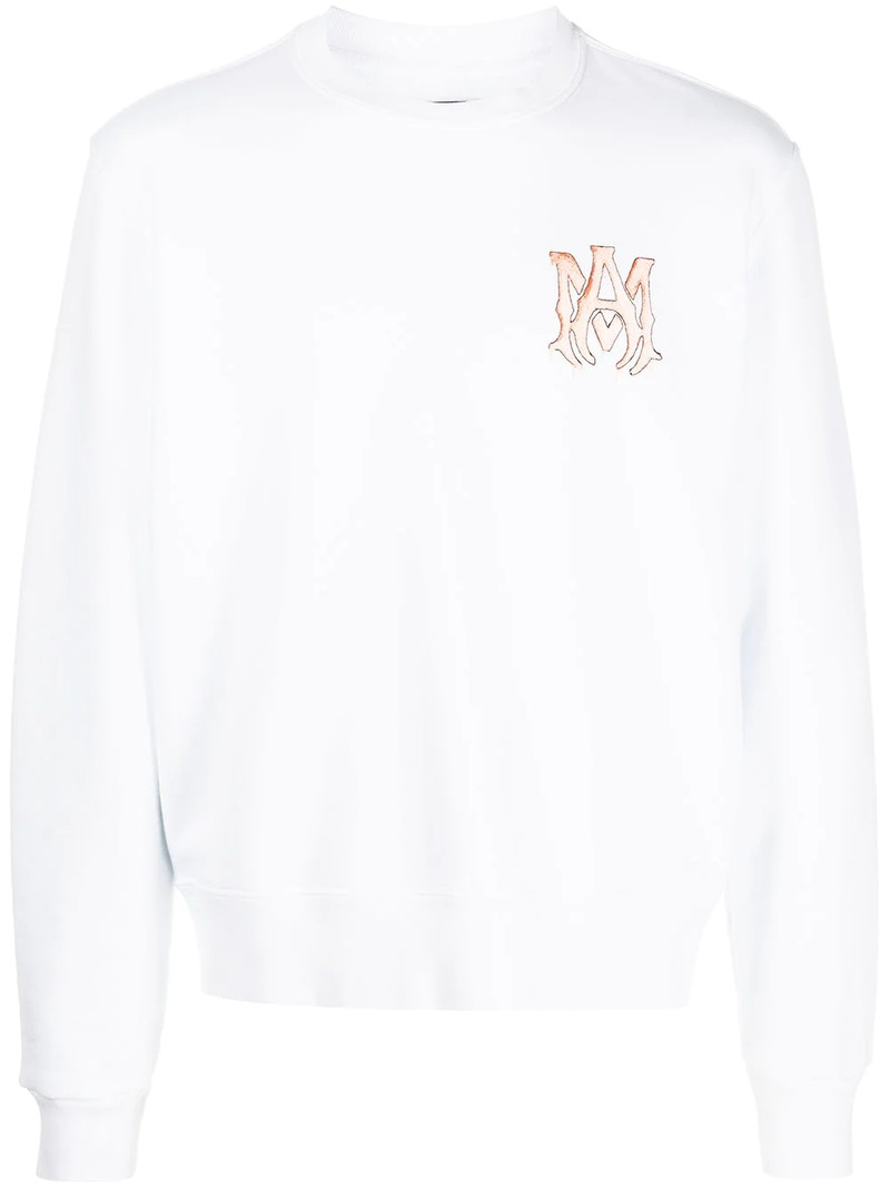 logo-lettering sweatshirt 1