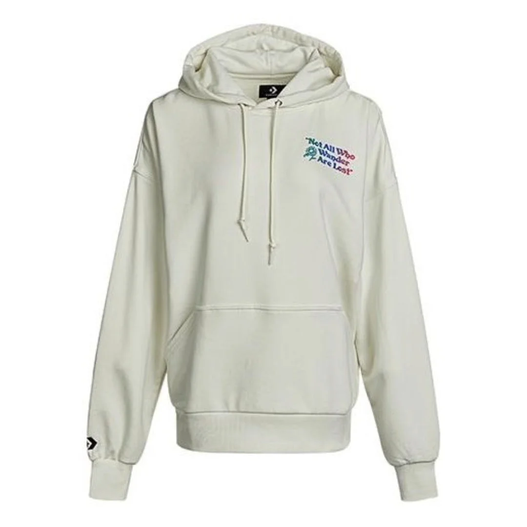 Converse Letter Printed Hoodie 'White Blue' 10022259-A02 - 1
