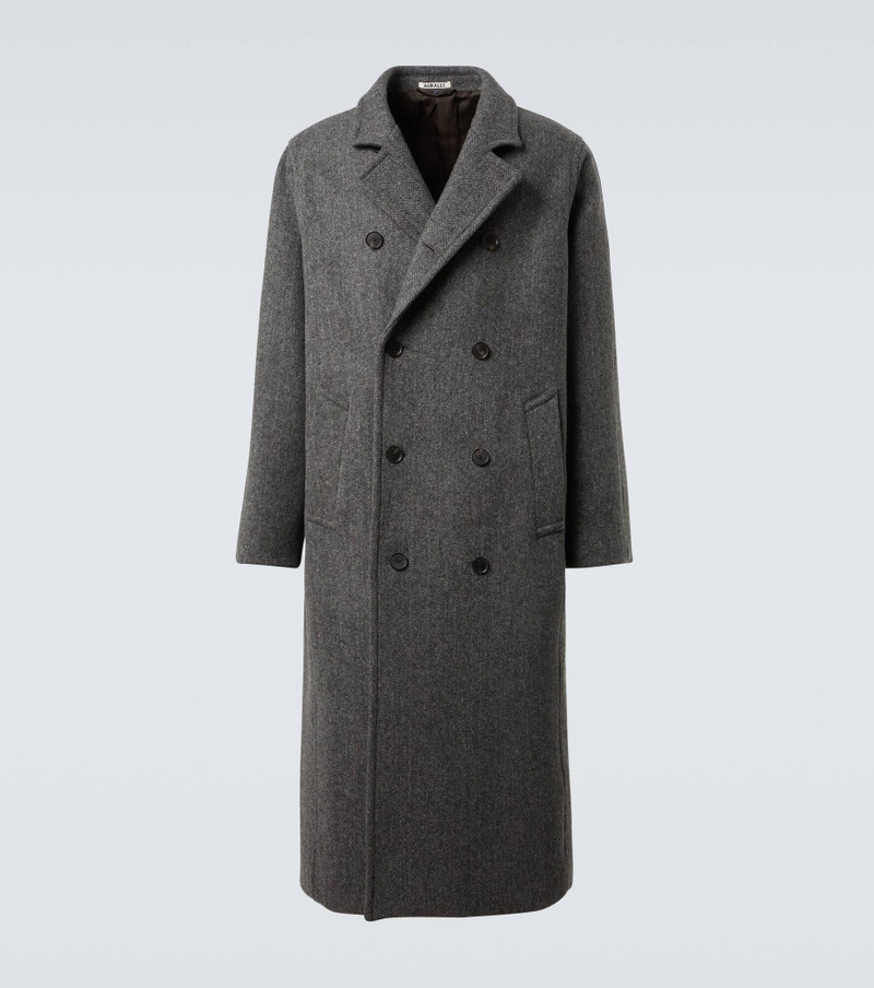 Double-breasted wool coat 1