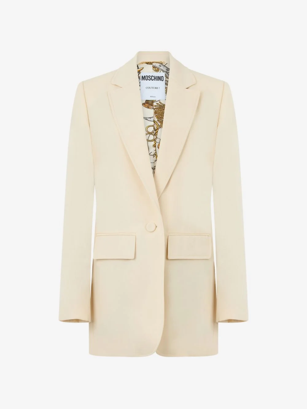 virgin wool single-breasted blazer - 1