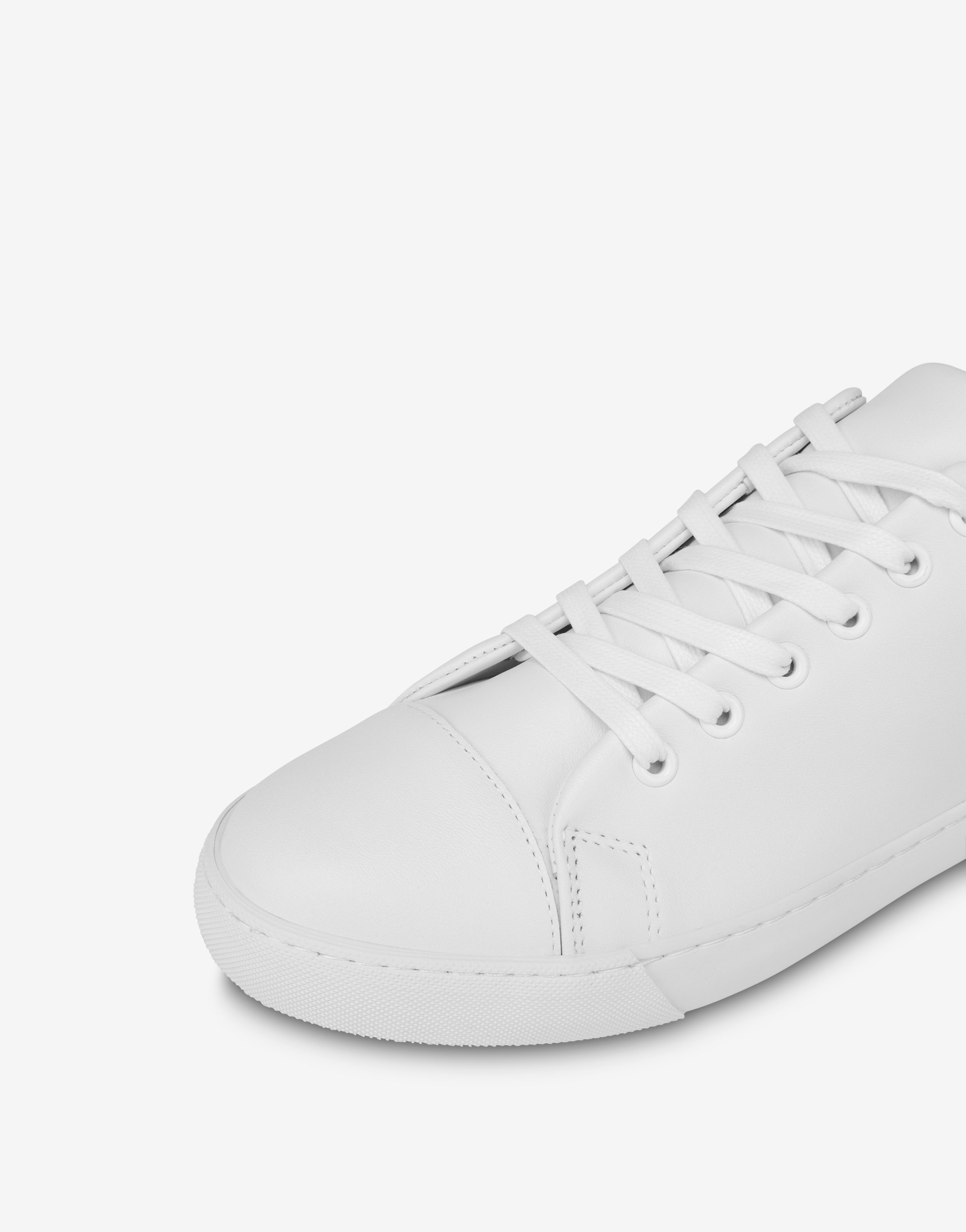 MAXI LOGO CALFSKIN SNEAKERS - 4